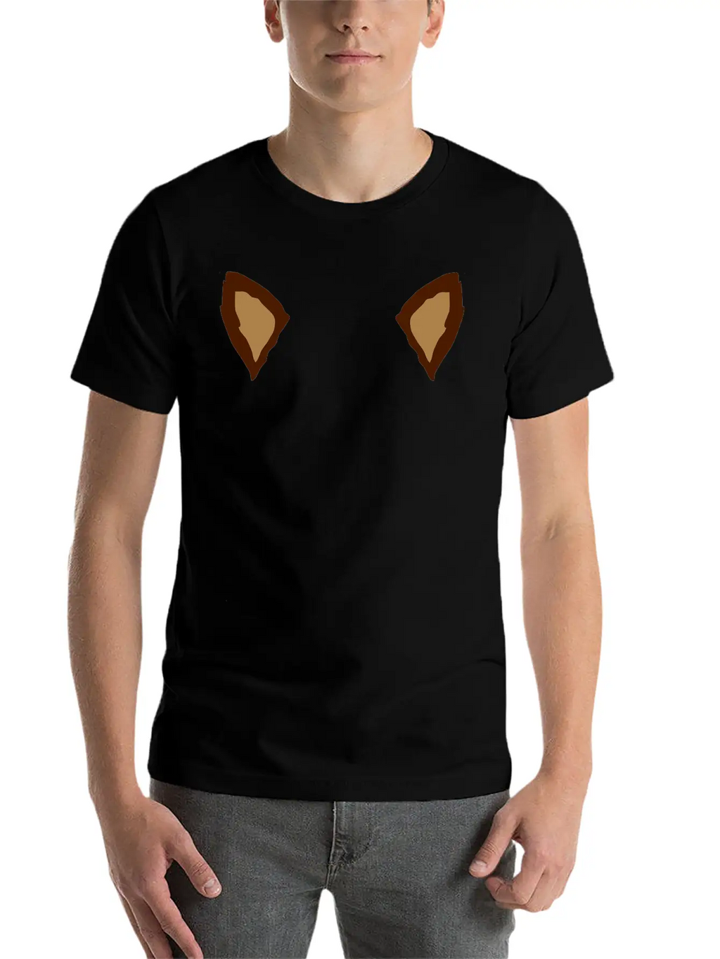 2 Animal Ears Classic Crew Neck Graphic Tee – Everyday Minimal Look