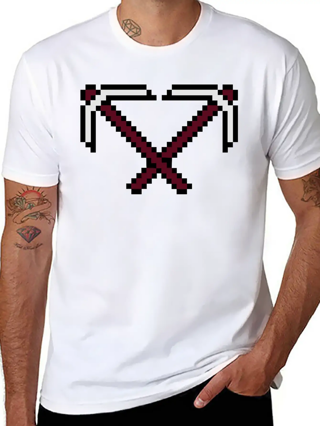 2 Cross Pixel Retro Computer Game Build Gamer Game Breathable Graphic T-Shirt – Perfect For Casual Days