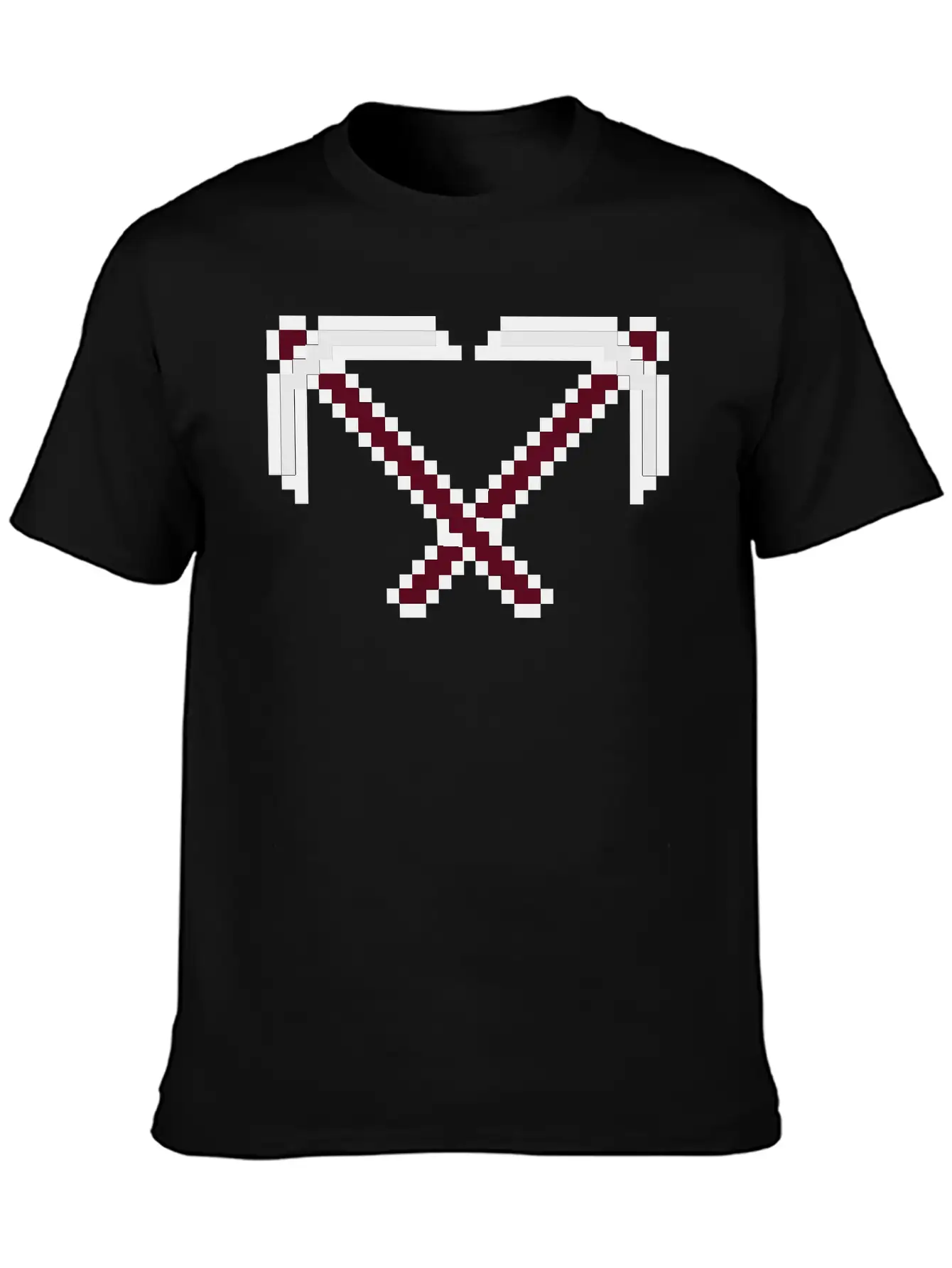 2 Cross Pixel Retro Computer Game Build Gamer Game Breathable Graphic T-Shirt – Perfect For Casual Days