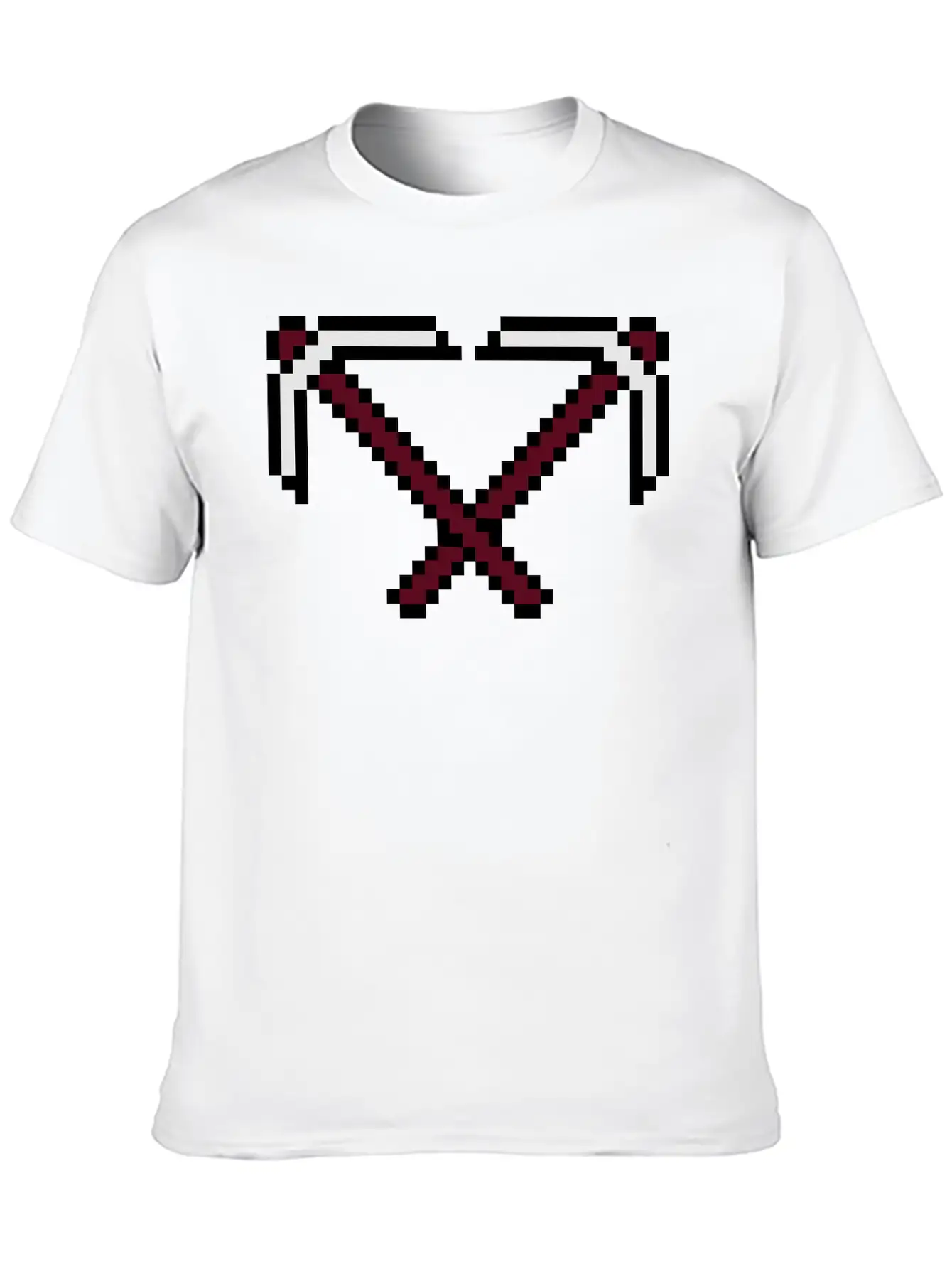 2 Cross Pixel Retro Computer Game Build Gamer Game Breathable Graphic T-Shirt – Perfect For Casual Days