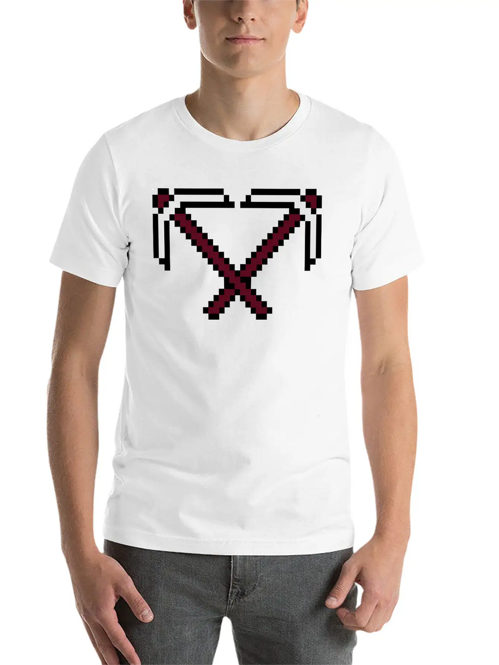 2 Cross Pixel Retro Computer Game Build Gamer Game Breathable Graphic T-Shirt – Perfect For Casual Days