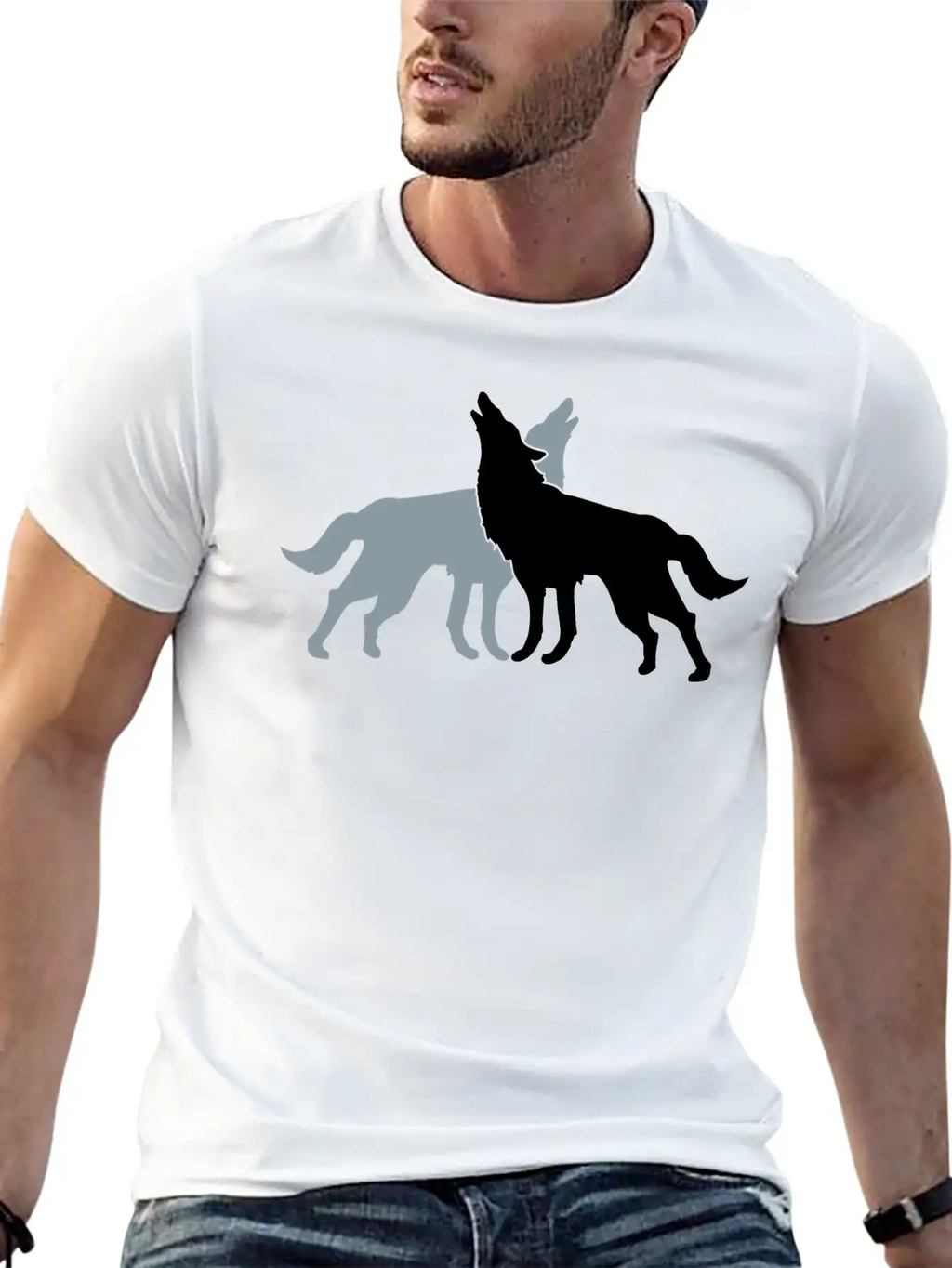 2 Wolf Dogs Unisex Casual T-Shirt – Clean Design For Daily Comfort