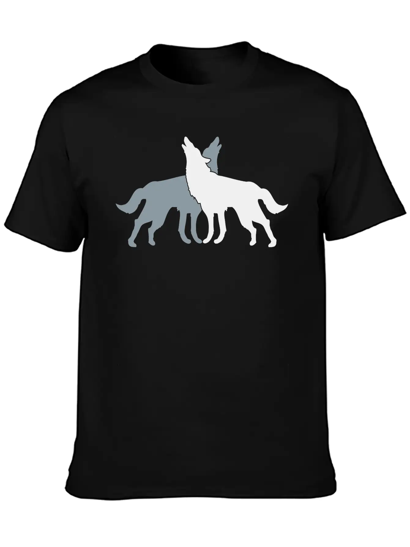 2 Wolf Dogs Unisex Casual T-Shirt – Clean Design For Daily Comfort