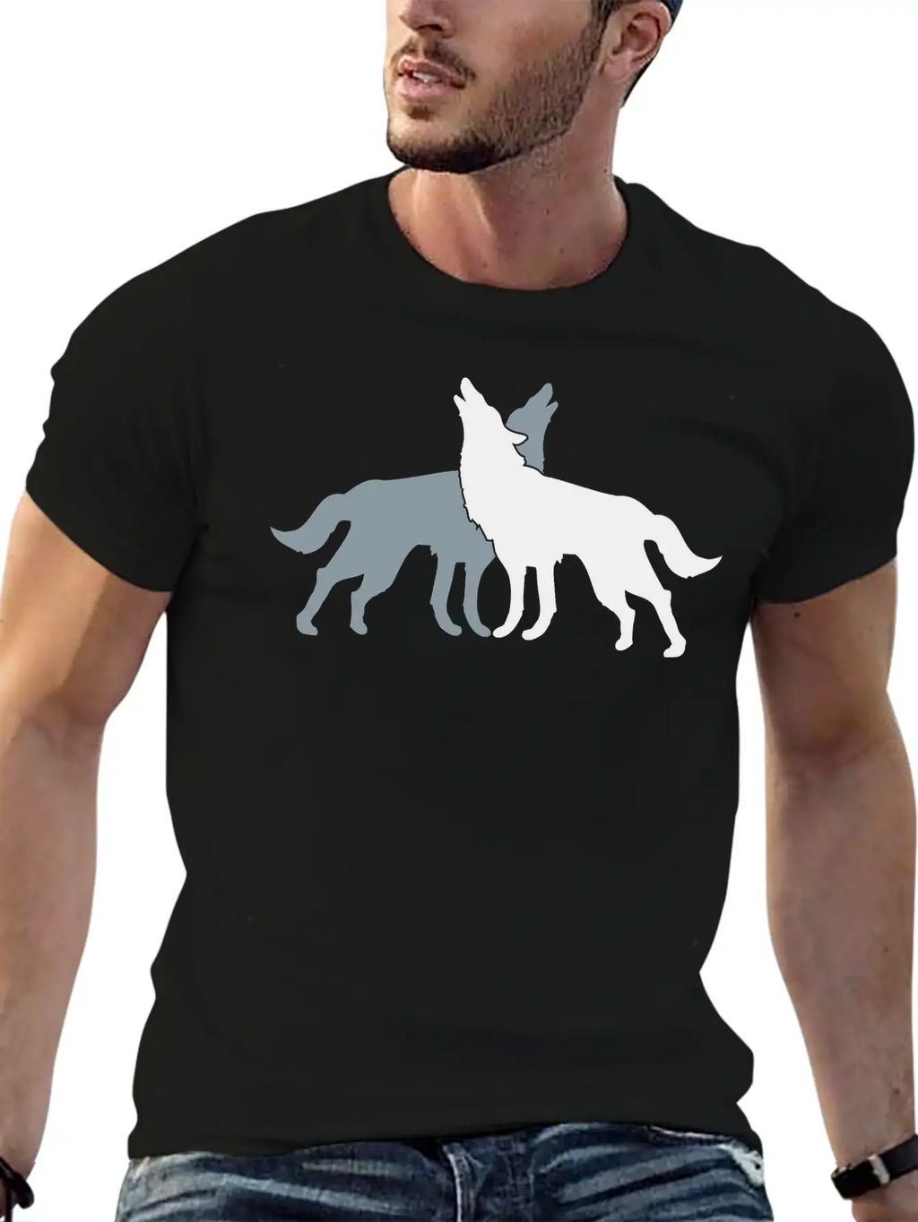 2 Wolf Dogs Unisex Casual T-Shirt – Clean Design For Daily Comfort
