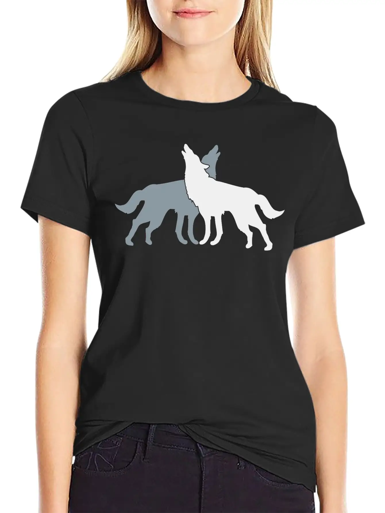 2 Wolf Dogs Unisex Casual T-Shirt – Clean Design For Daily Comfort