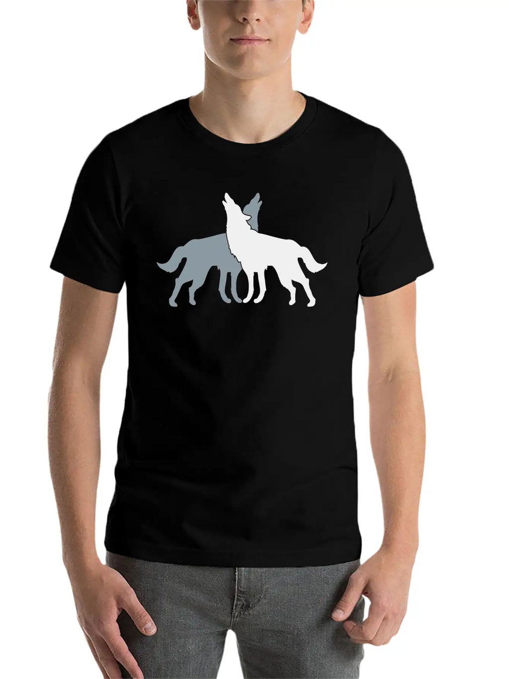 2 Wolf Dogs Unisex Casual T-Shirt – Clean Design For Daily Comfort