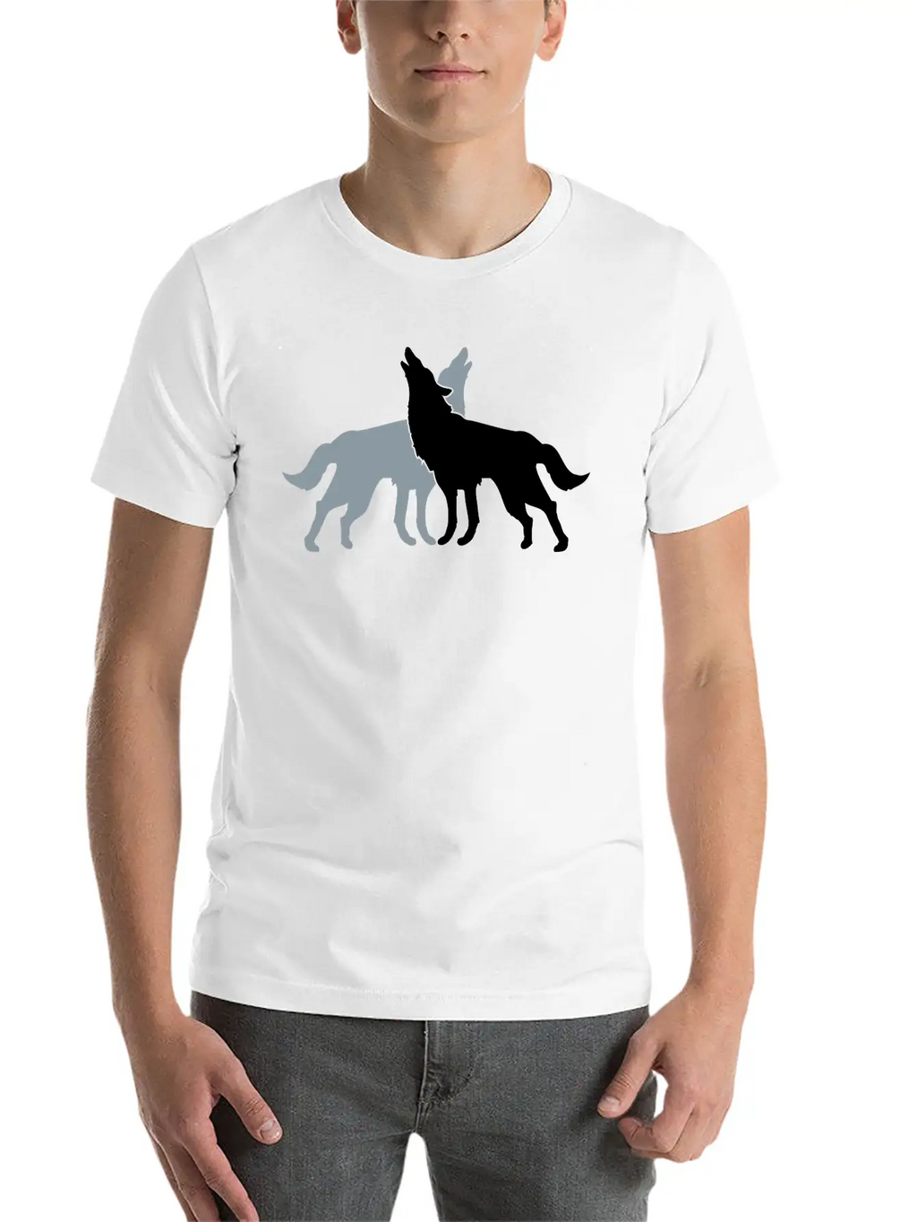 2 Wolf Dogs Unisex Casual T-Shirt – Clean Design For Daily Comfort