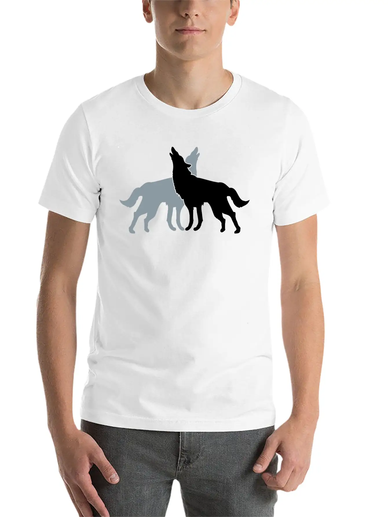 2 Wolf Dogs Unisex Casual T-Shirt – Clean Design For Daily Comfort