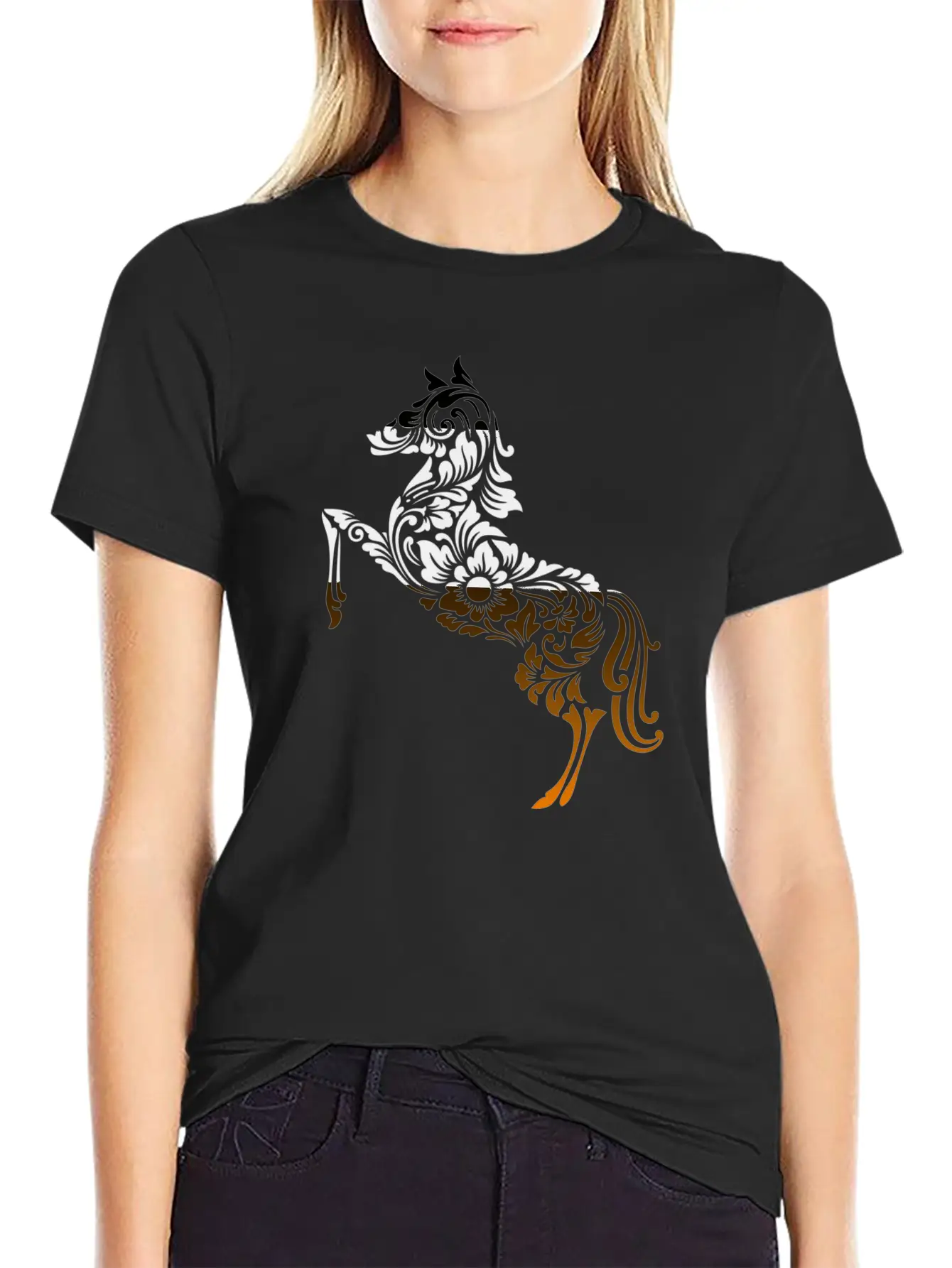 2014 Horse Ornament Decor Classic Cotton Tee – Unisex Comfort For Any Season