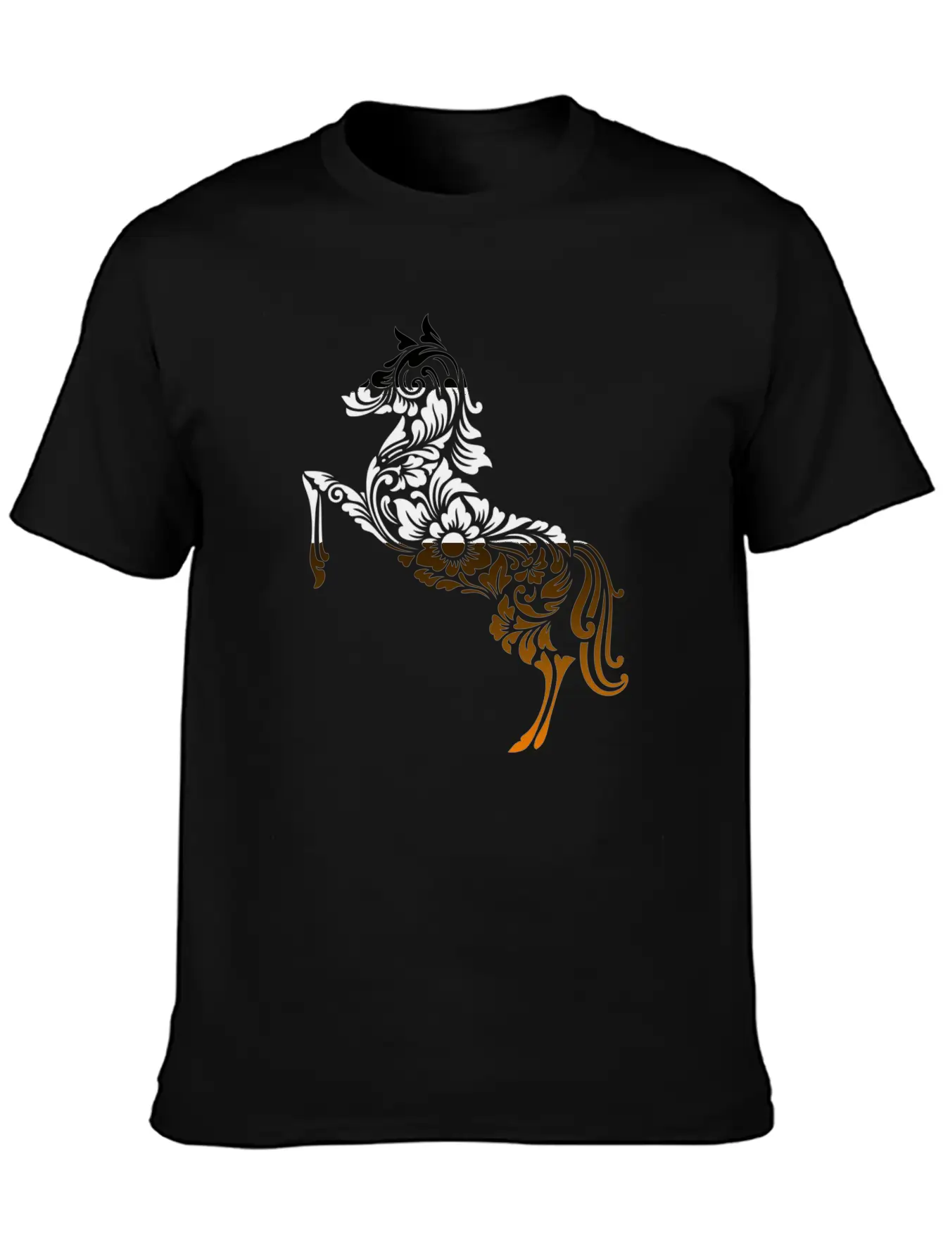 2014 Horse Ornament Decor Classic Cotton Tee – Unisex Comfort For Any Season