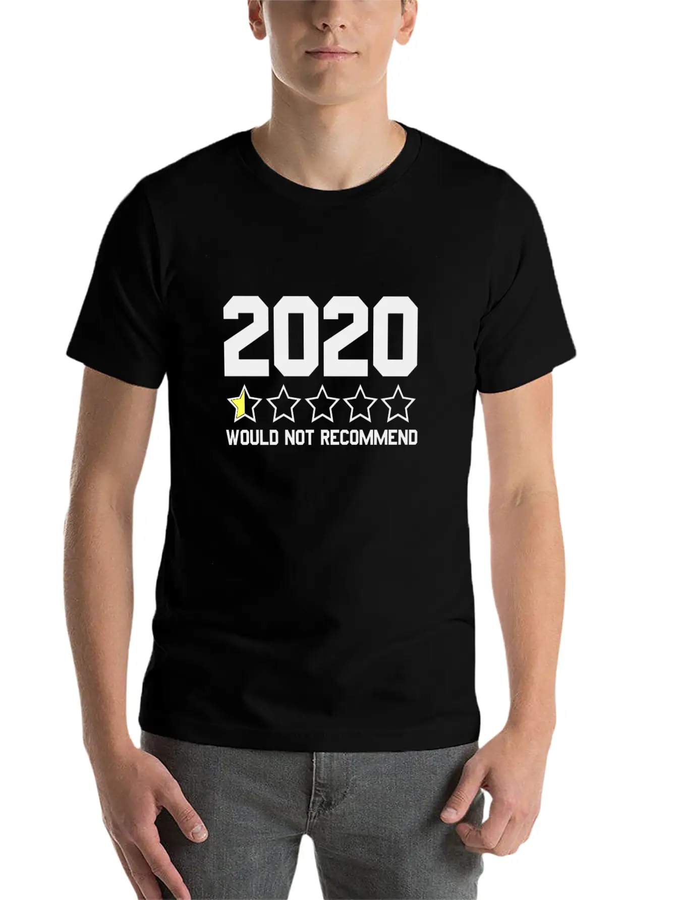 2020 Would Not Recommend 2020 Review Half-Star Classic Fit Graphic Tee For Daily Comfort – Unisex Cotton Shirt
