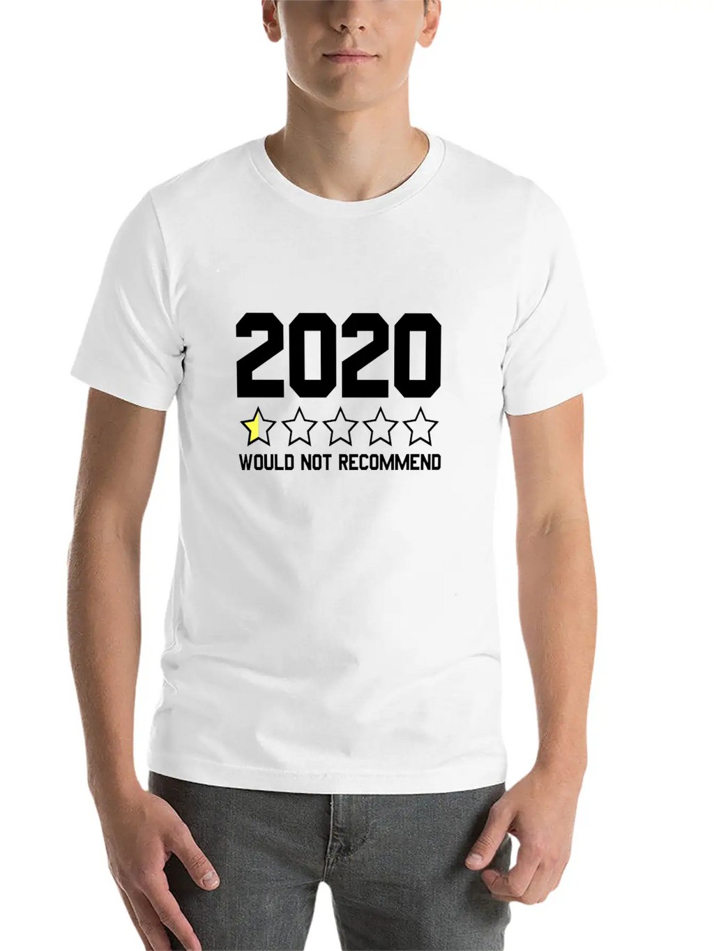 2020 Would Not Recommend 2020 Review Half-Star Classic Fit Graphic Tee For Daily Comfort – Unisex Cotton Shirt
