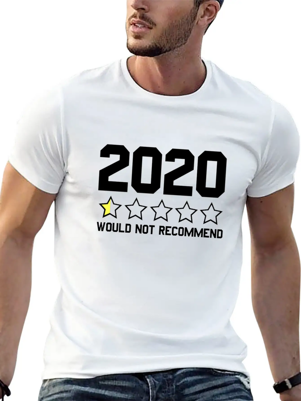 2020 Would Not Recommend 2020 Review Half-Star Classic Fit Graphic Tee For Daily Comfort – Unisex Cotton Shirt