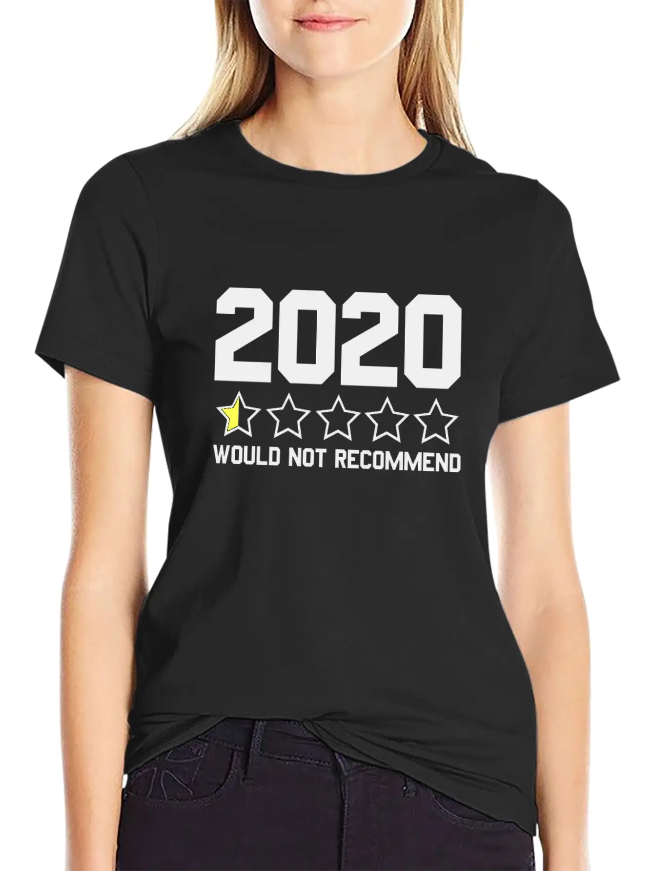 2020 Would Not Recommend 2020 Review Half-Star Classic Fit Graphic Tee For Daily Comfort – Unisex Cotton Shirt