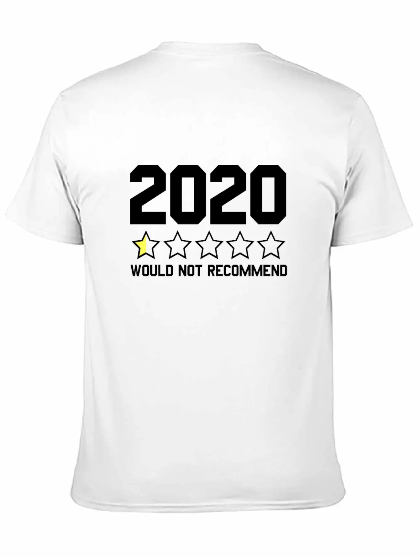 2020 Would Not Recommend 2020 Review Half-Star Classic Fit Graphic Tee For Daily Comfort – Unisex Cotton Shirt