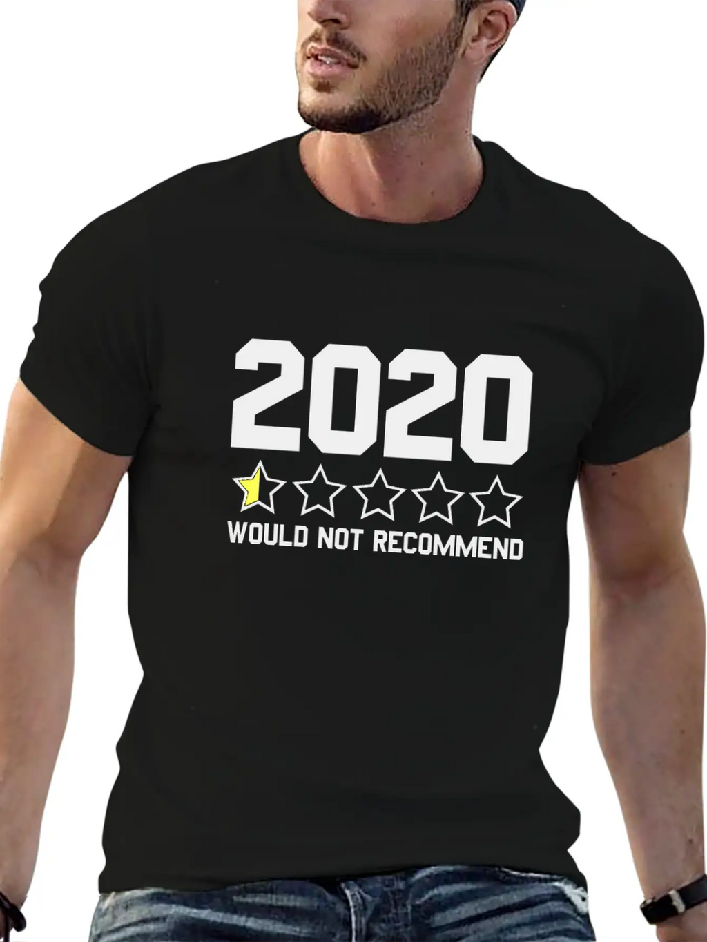 2020 Would Not Recommend 2020 Review Half-Star Classic Fit Graphic Tee For Daily Comfort – Unisex Cotton Shirt