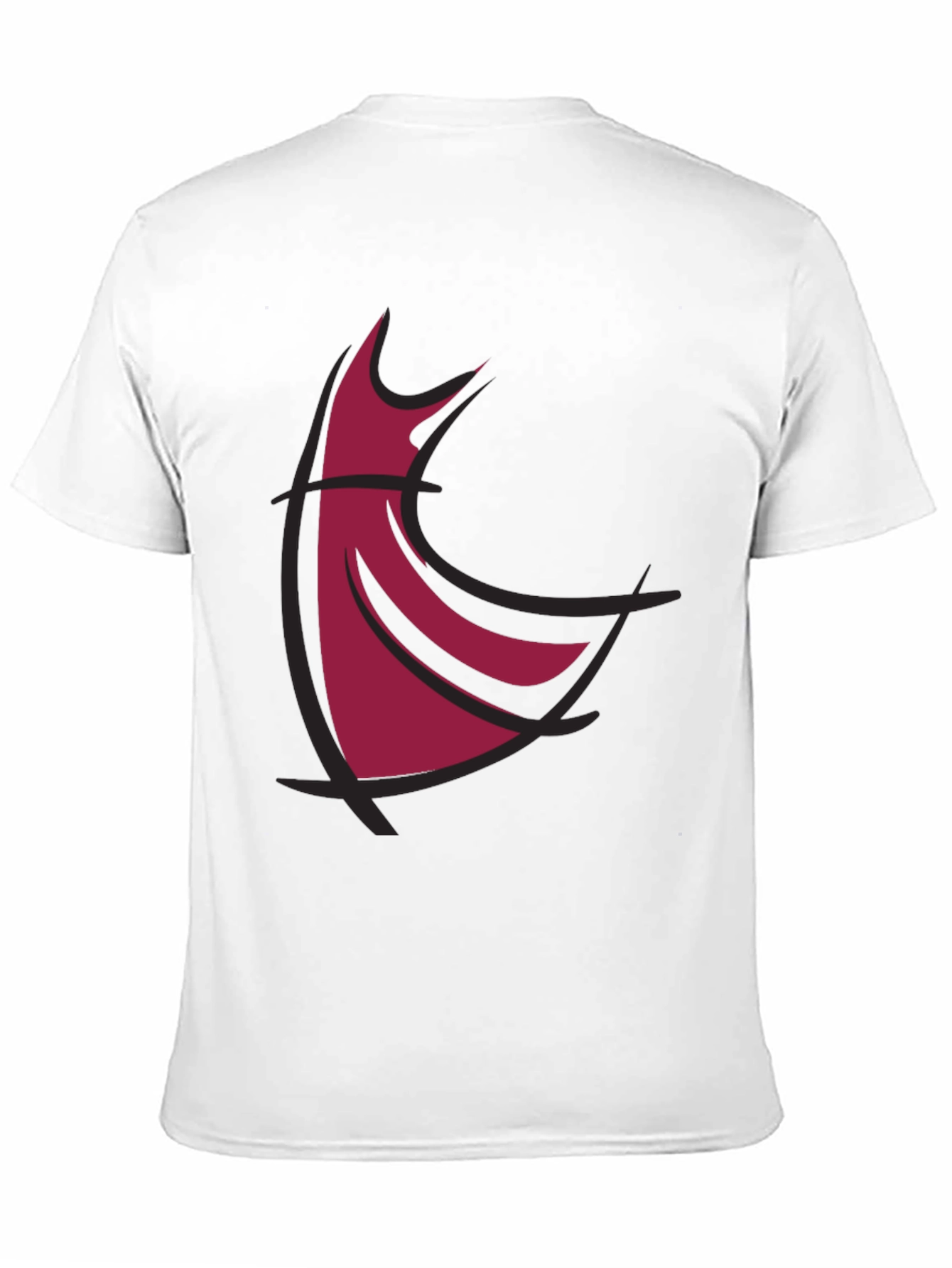 Abstract Dress Graphic Tee - Stylish Casual Wear