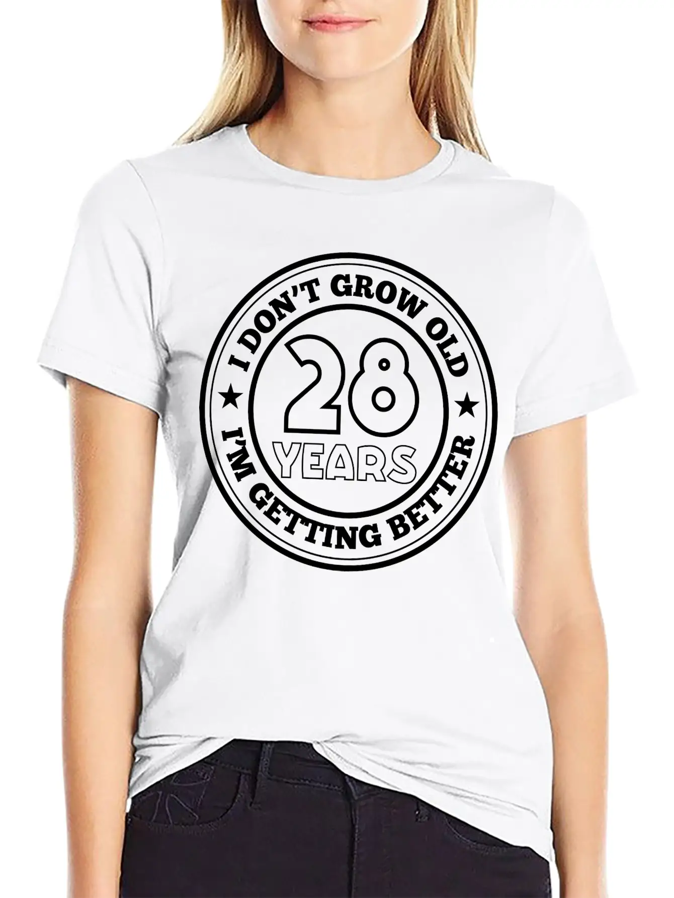 28 Years Old I Am Getting Better Essential Unisex Summer Tee – Soft Cotton Casual Fit