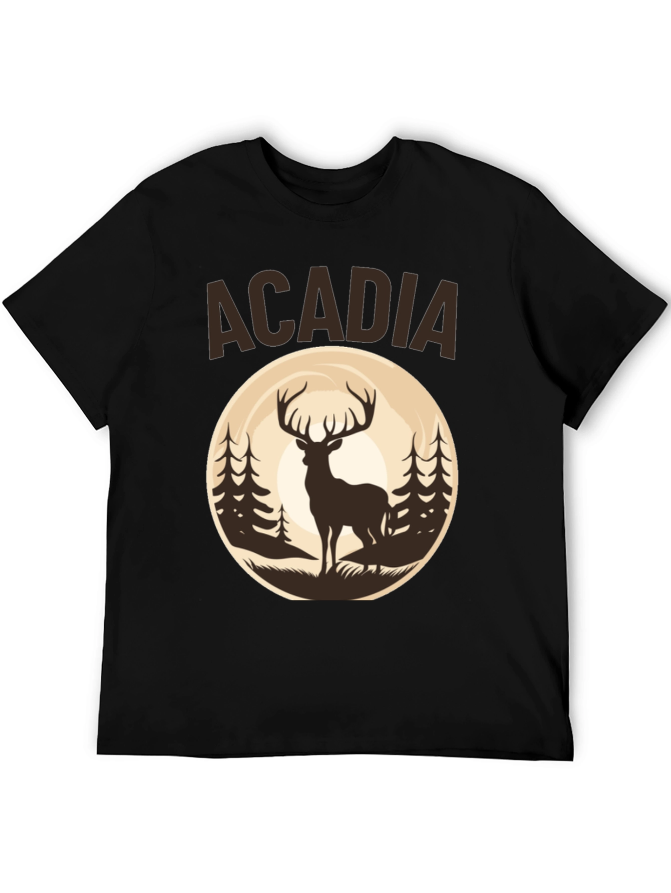 Acadia Deer Graphic Tee - Nature Inspired T-Shirt
