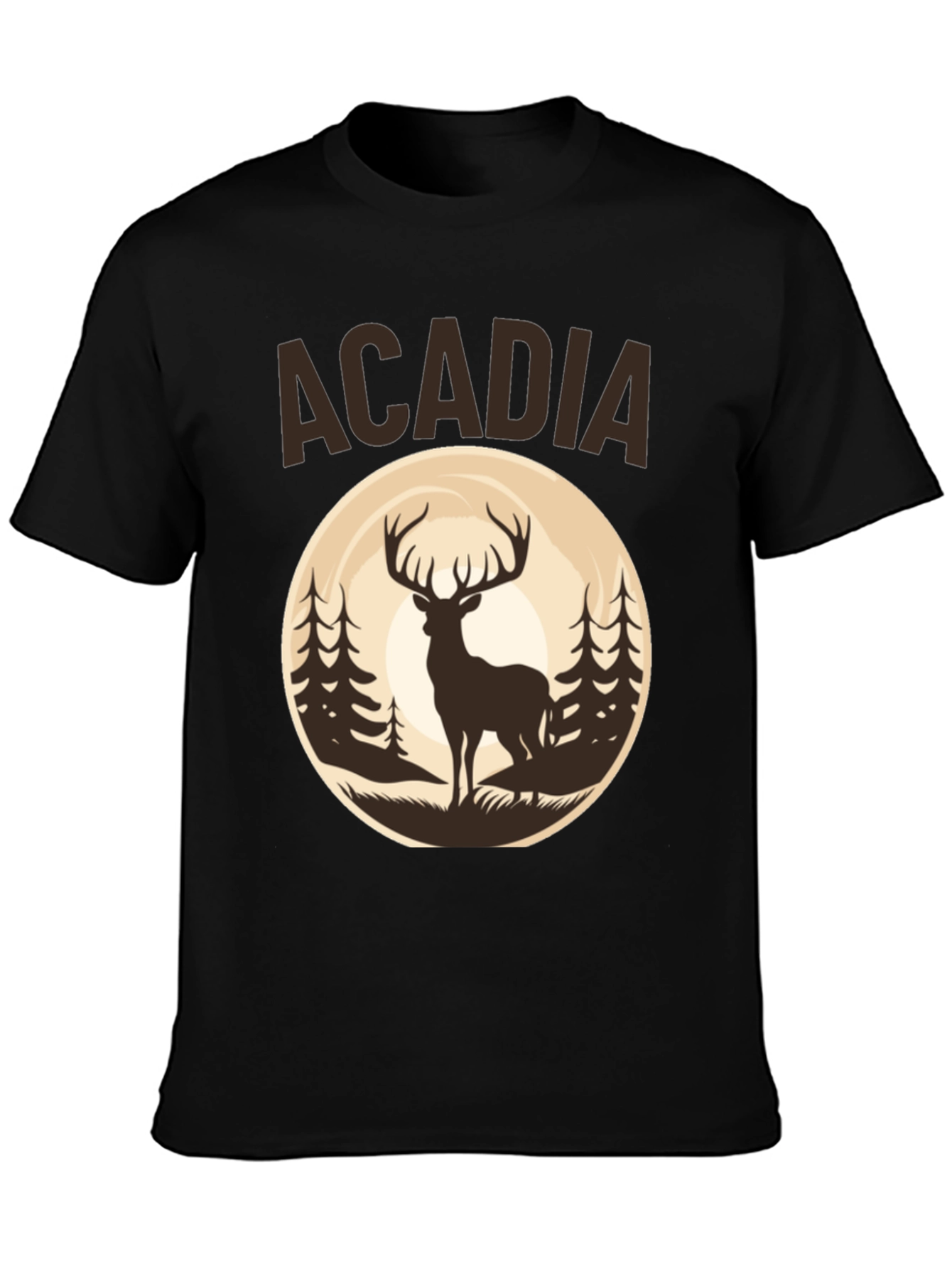 Acadia Deer Graphic Tee - Nature Inspired T-Shirt