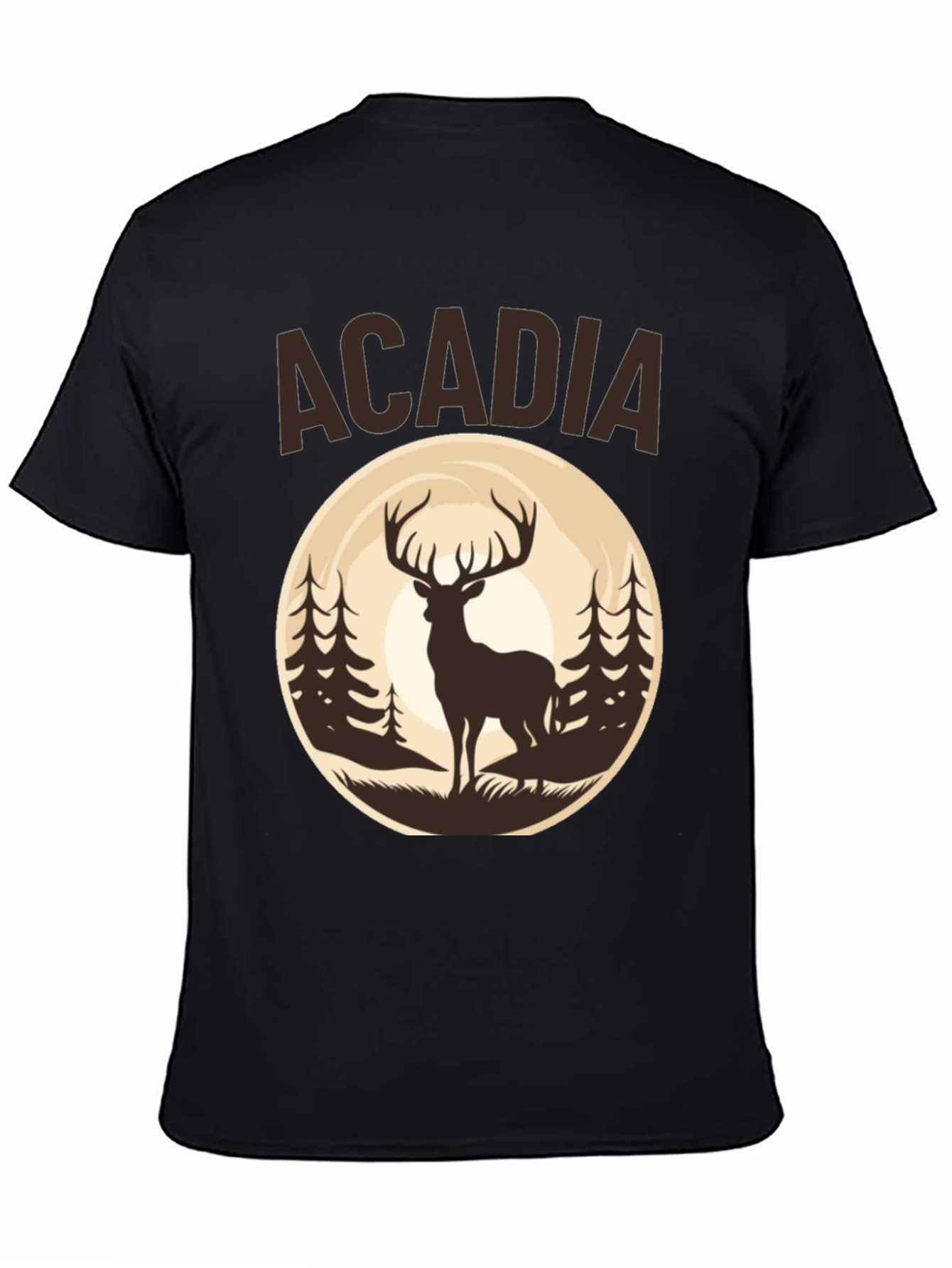Acadia Deer Graphic Tee - Nature Inspired T-Shirt