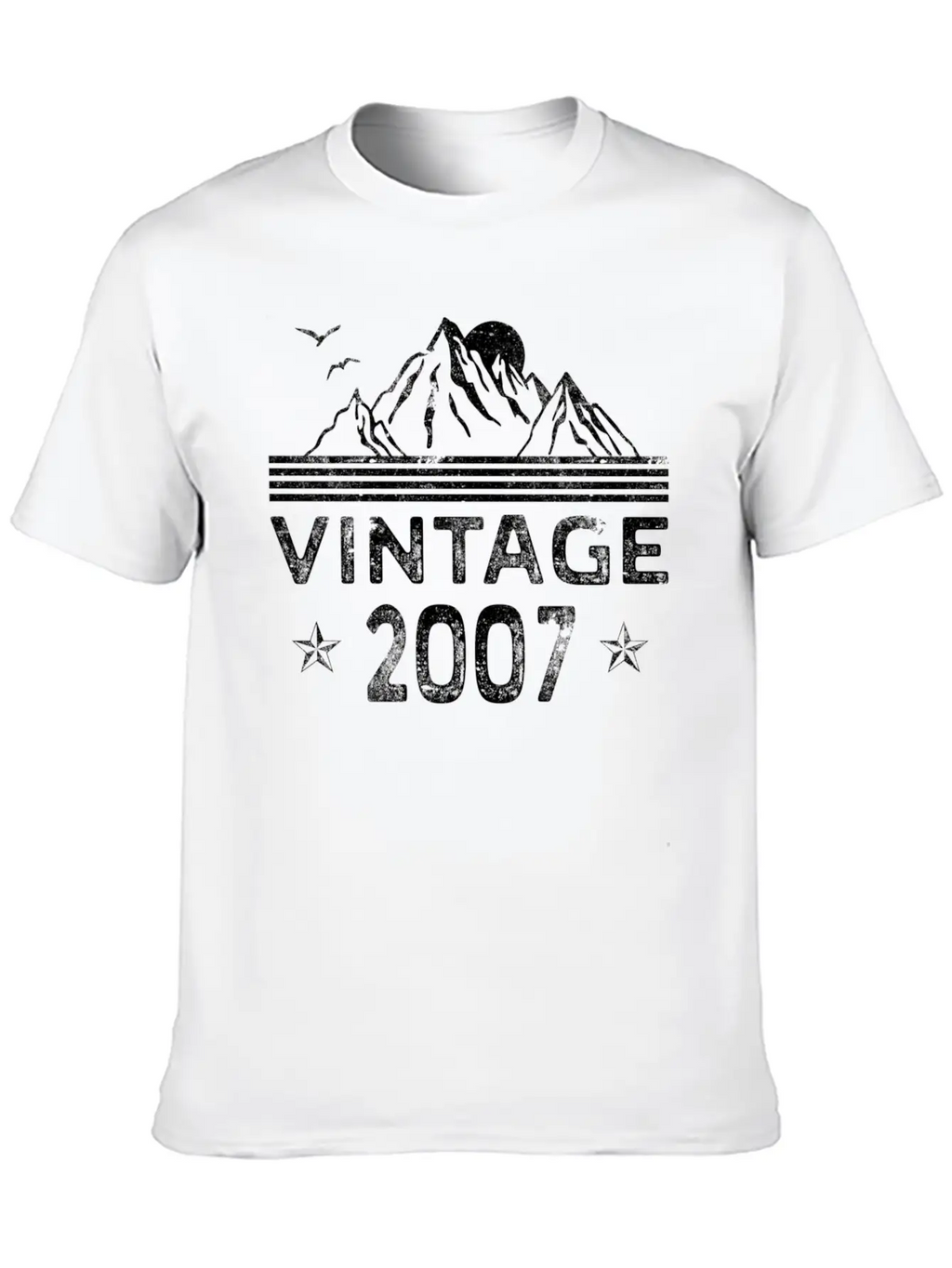 365 2007 For Classic Crew Neck Graphic Tee – Everyday Minimal Look