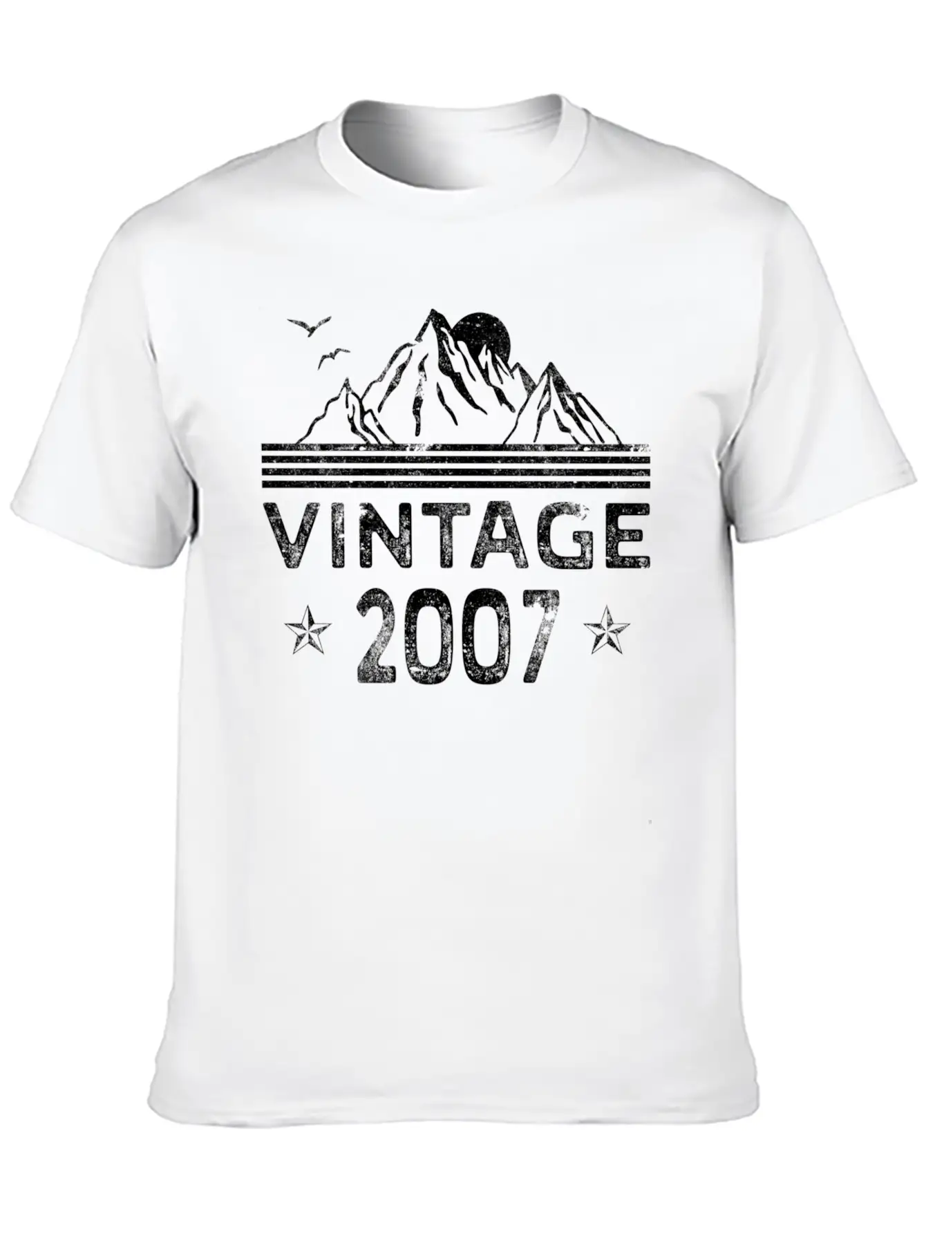 365 2007 For Classic Crew Neck Graphic Tee – Everyday Minimal Look