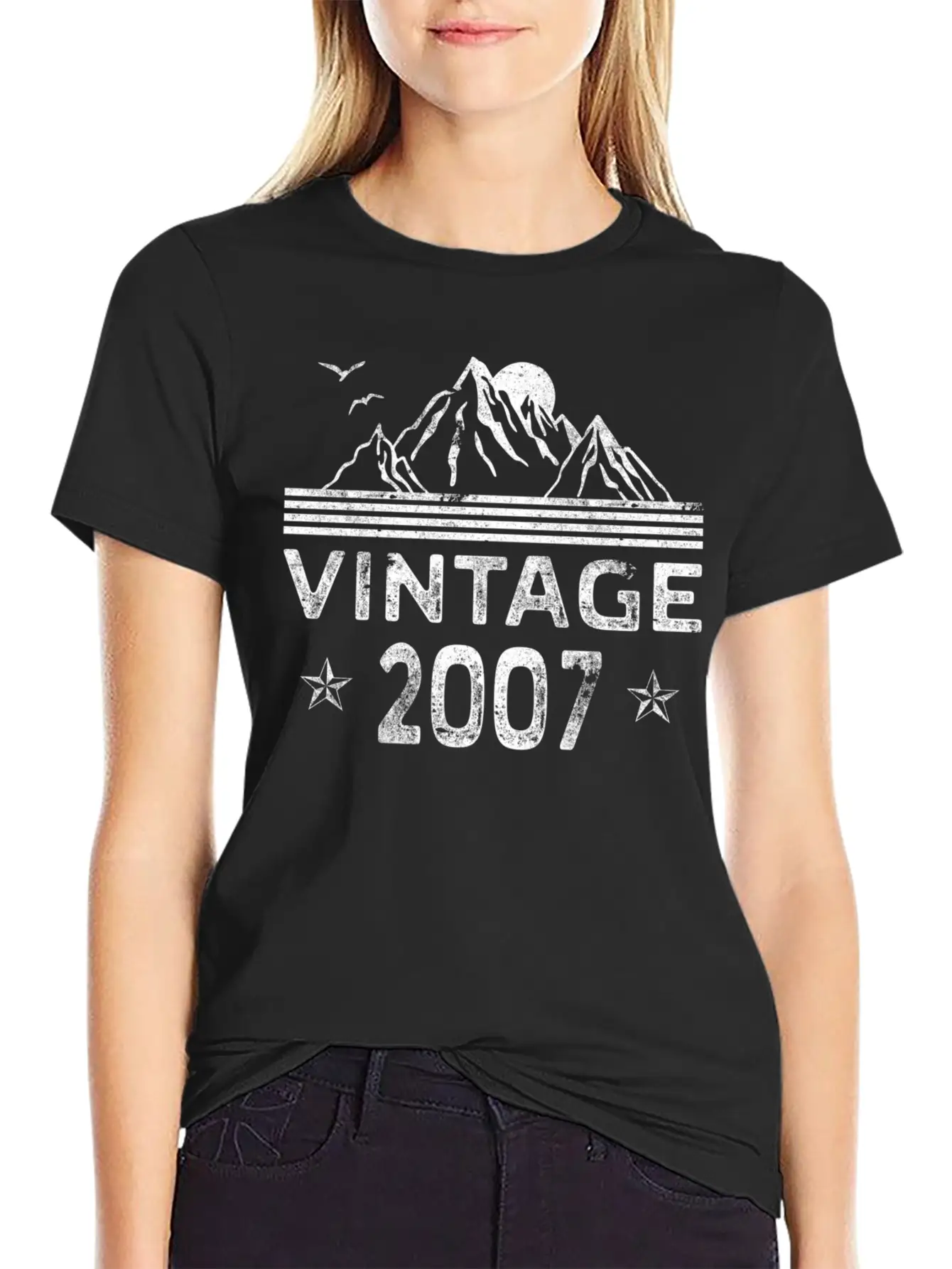 365 2007 For Classic Crew Neck Graphic Tee – Everyday Minimal Look