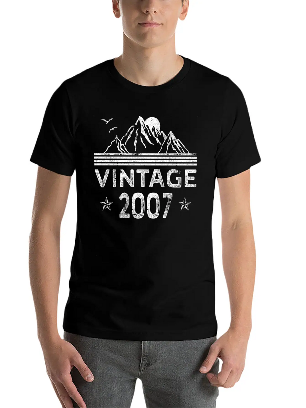 365 2007 For Classic Crew Neck Graphic Tee – Everyday Minimal Look