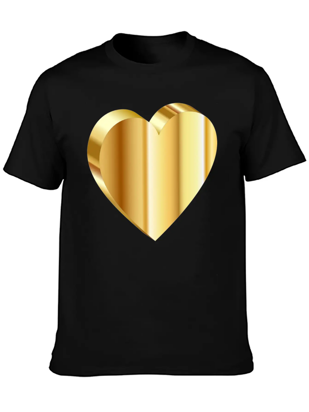 3D Heart Unisex Casual T-Shirt – Clean Design For Daily Comfort