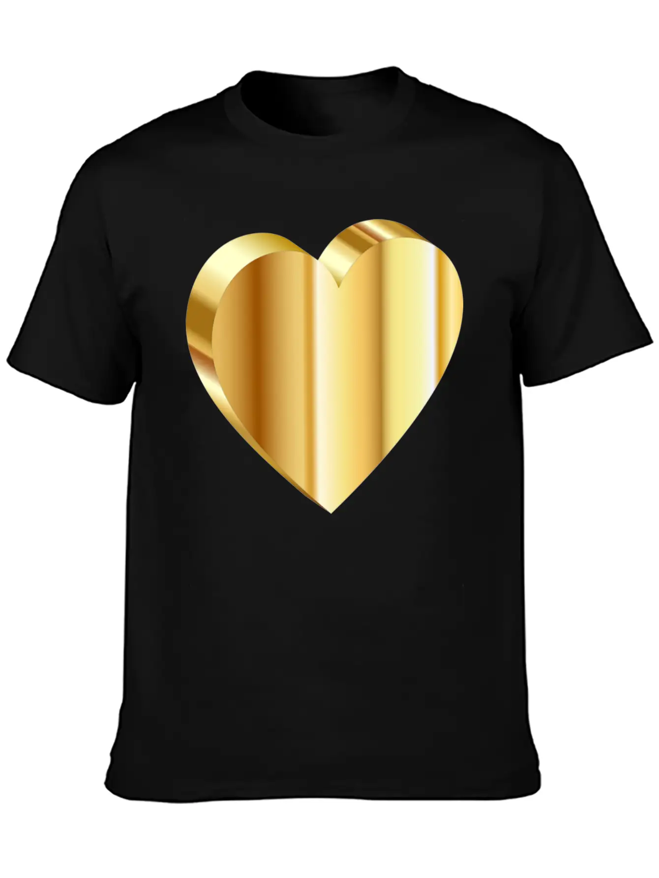 3D Heart Unisex Casual T-Shirt – Clean Design For Daily Comfort