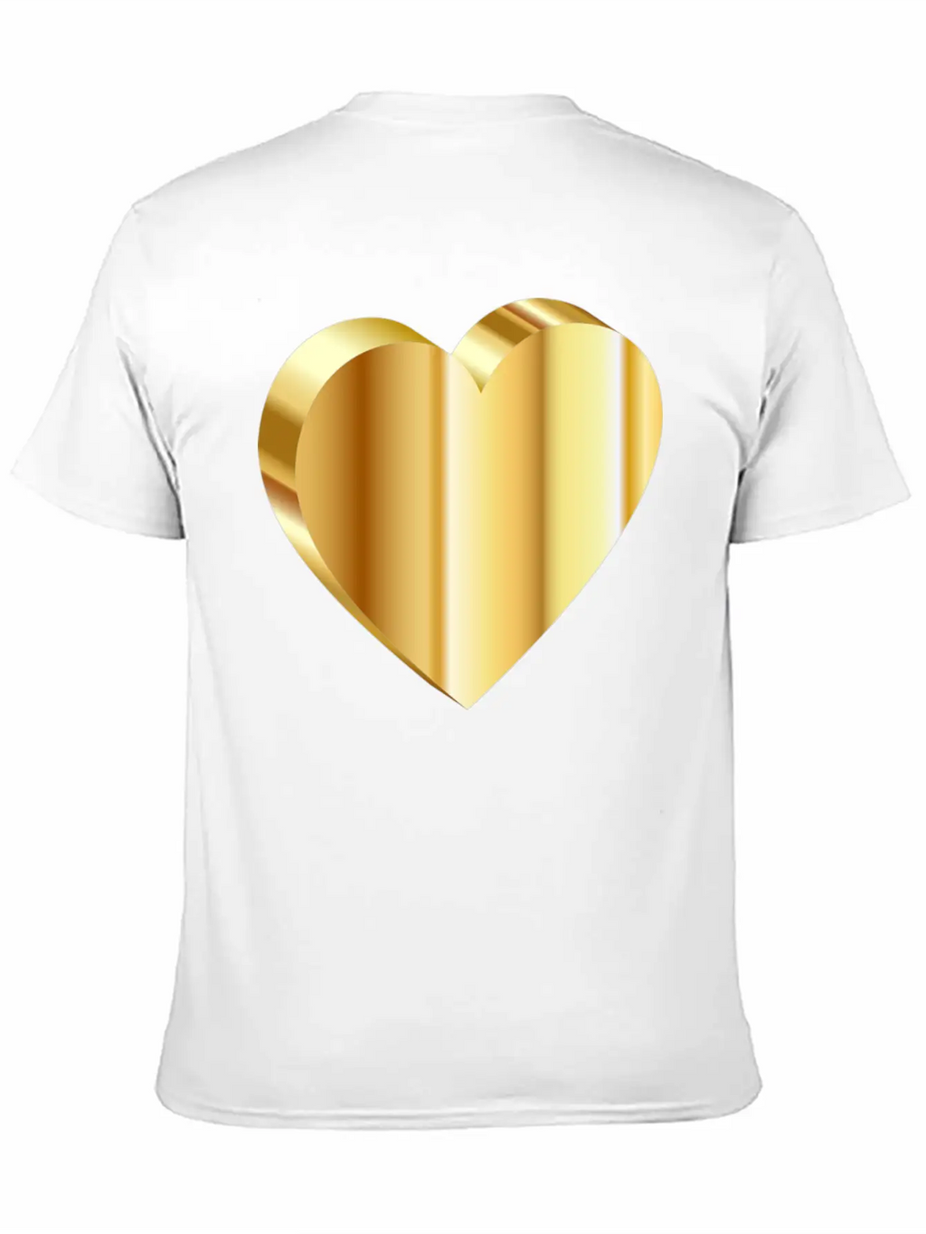 3D Heart Unisex Casual T-Shirt – Clean Design For Daily Comfort