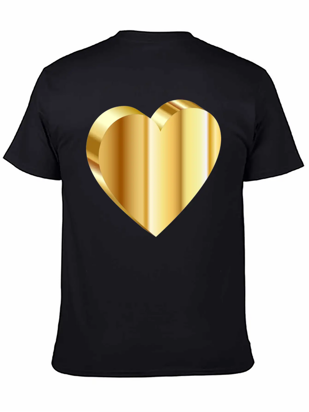 3D Heart Unisex Casual T-Shirt – Clean Design For Daily Comfort