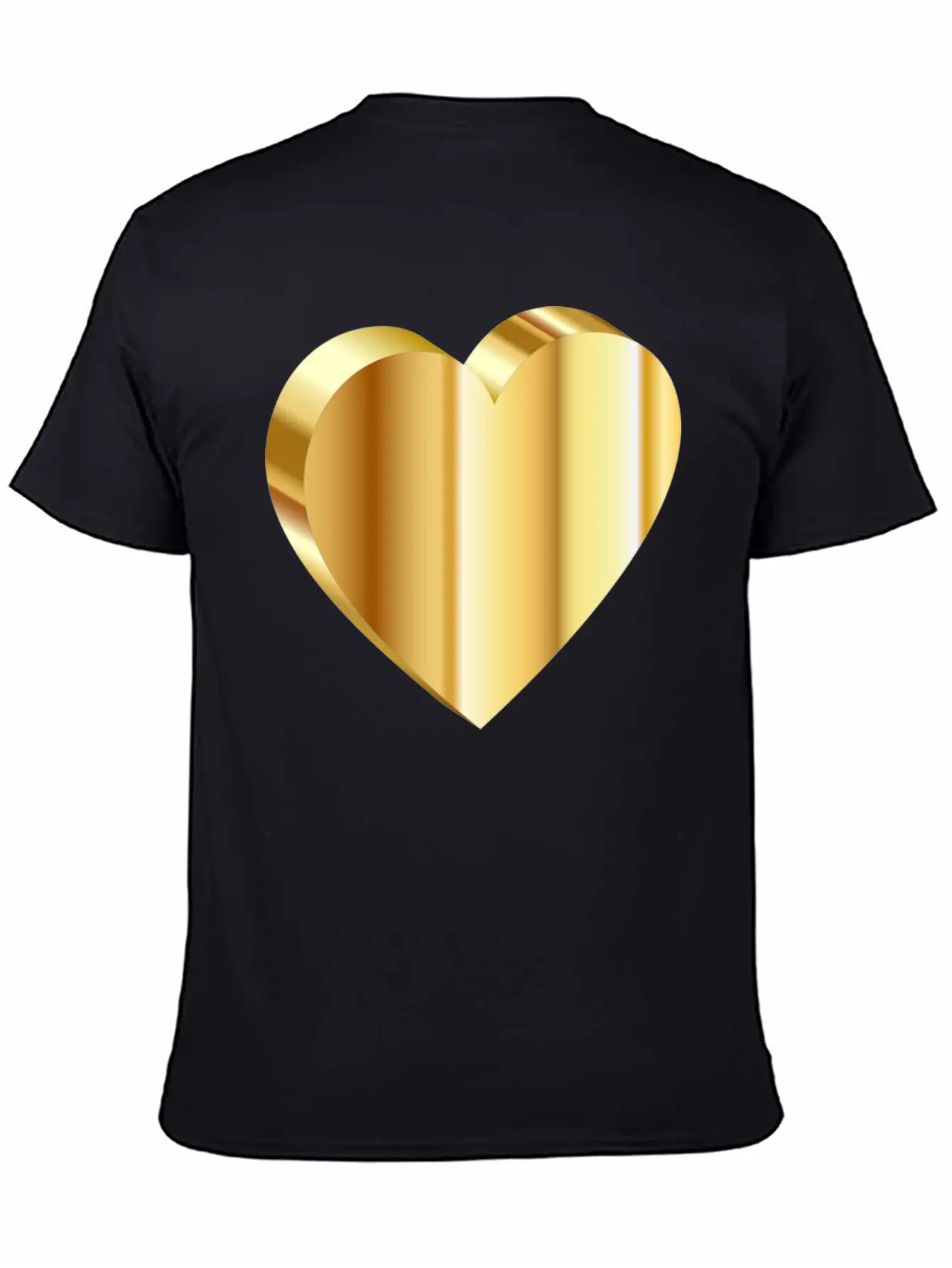 3D Heart Unisex Casual T-Shirt – Clean Design For Daily Comfort