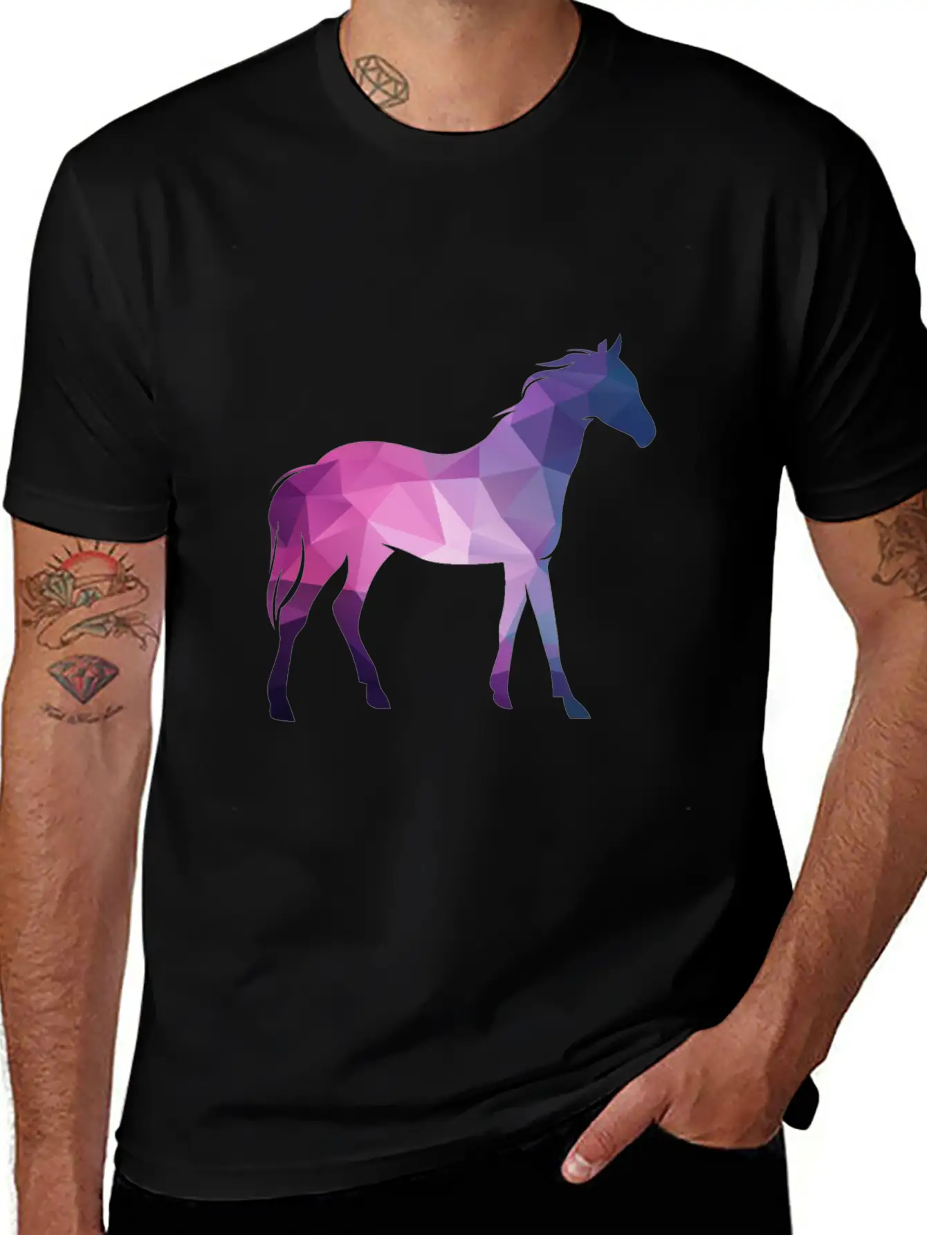 3D Horse Classic Fit Graphic Tee For Daily Comfort – Unisex Cotton Shirt