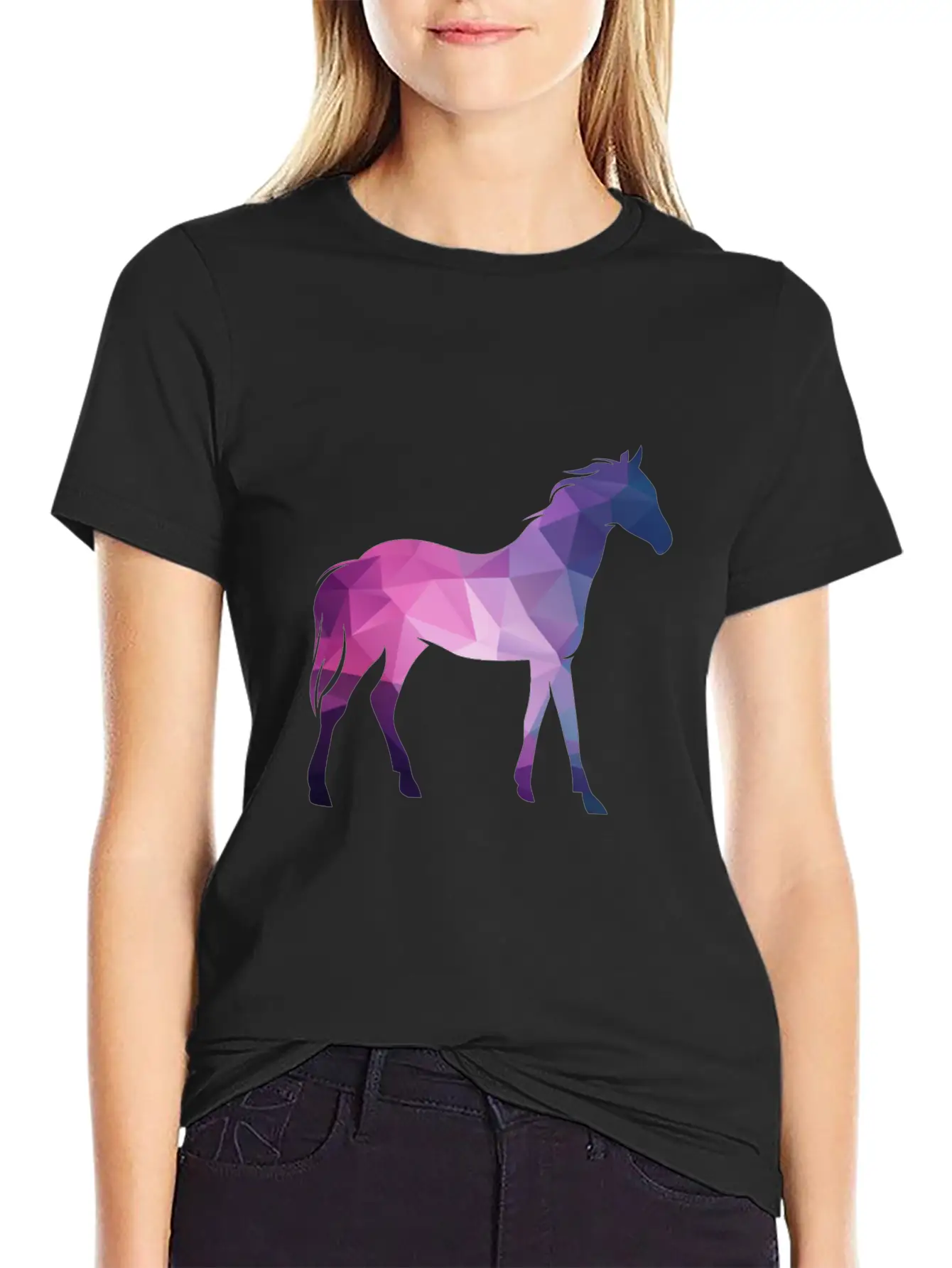3D Horse Classic Fit Graphic Tee For Daily Comfort – Unisex Cotton Shirt