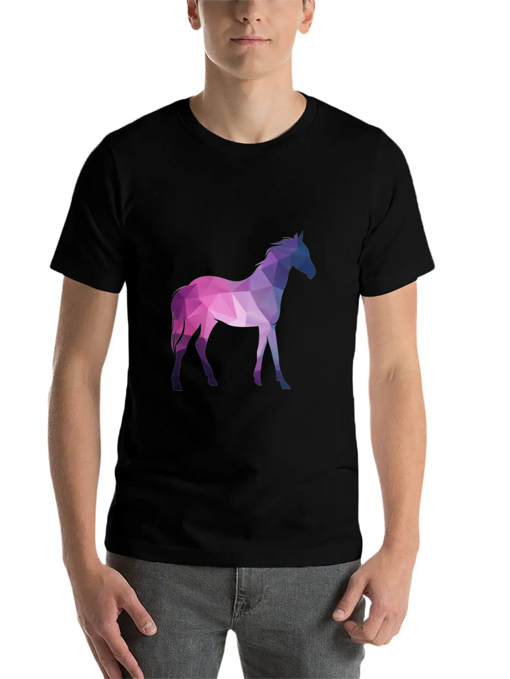 3D Horse Classic Fit Graphic Tee For Daily Comfort – Unisex Cotton Shirt