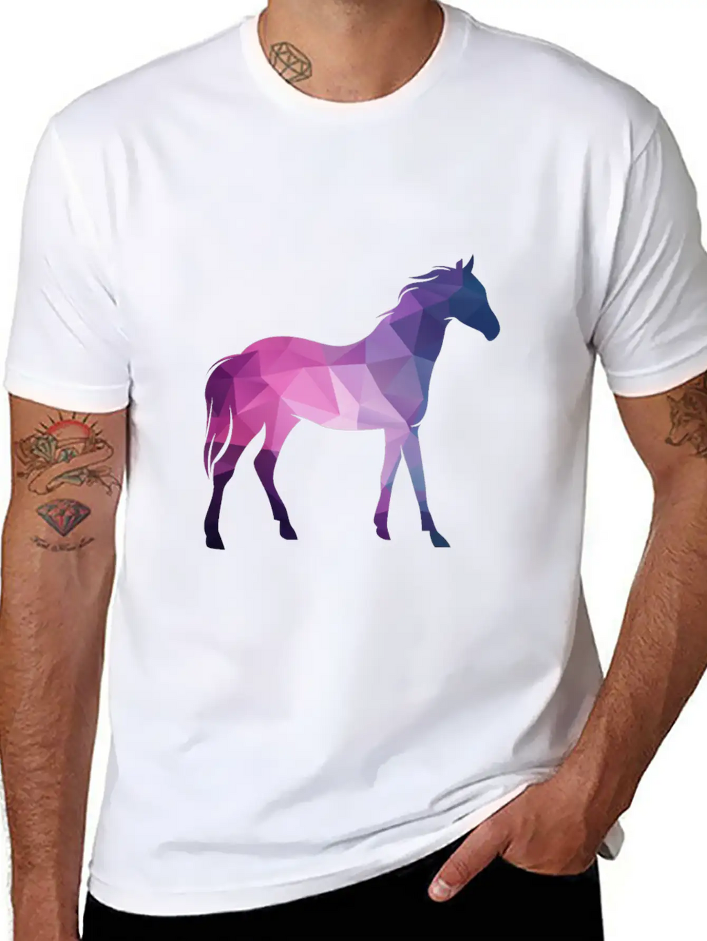 3D Horse Classic Fit Graphic Tee For Daily Comfort – Unisex Cotton Shirt