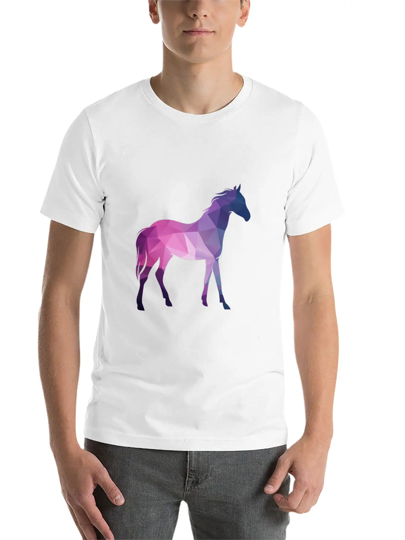 3D Horse Classic Fit Graphic Tee For Daily Comfort – Unisex Cotton Shirt