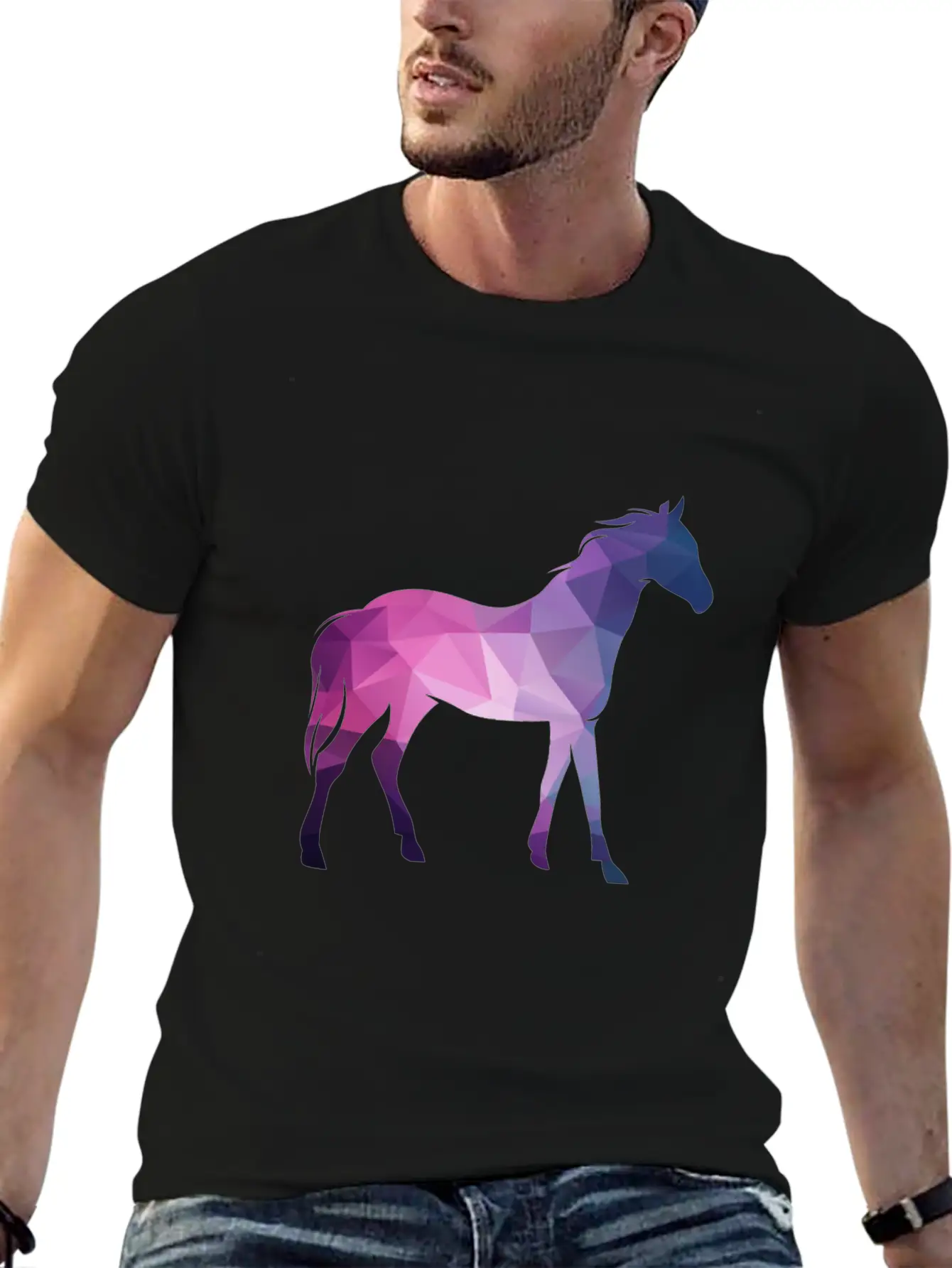 3D Horse Classic Fit Graphic Tee For Daily Comfort – Unisex Cotton Shirt