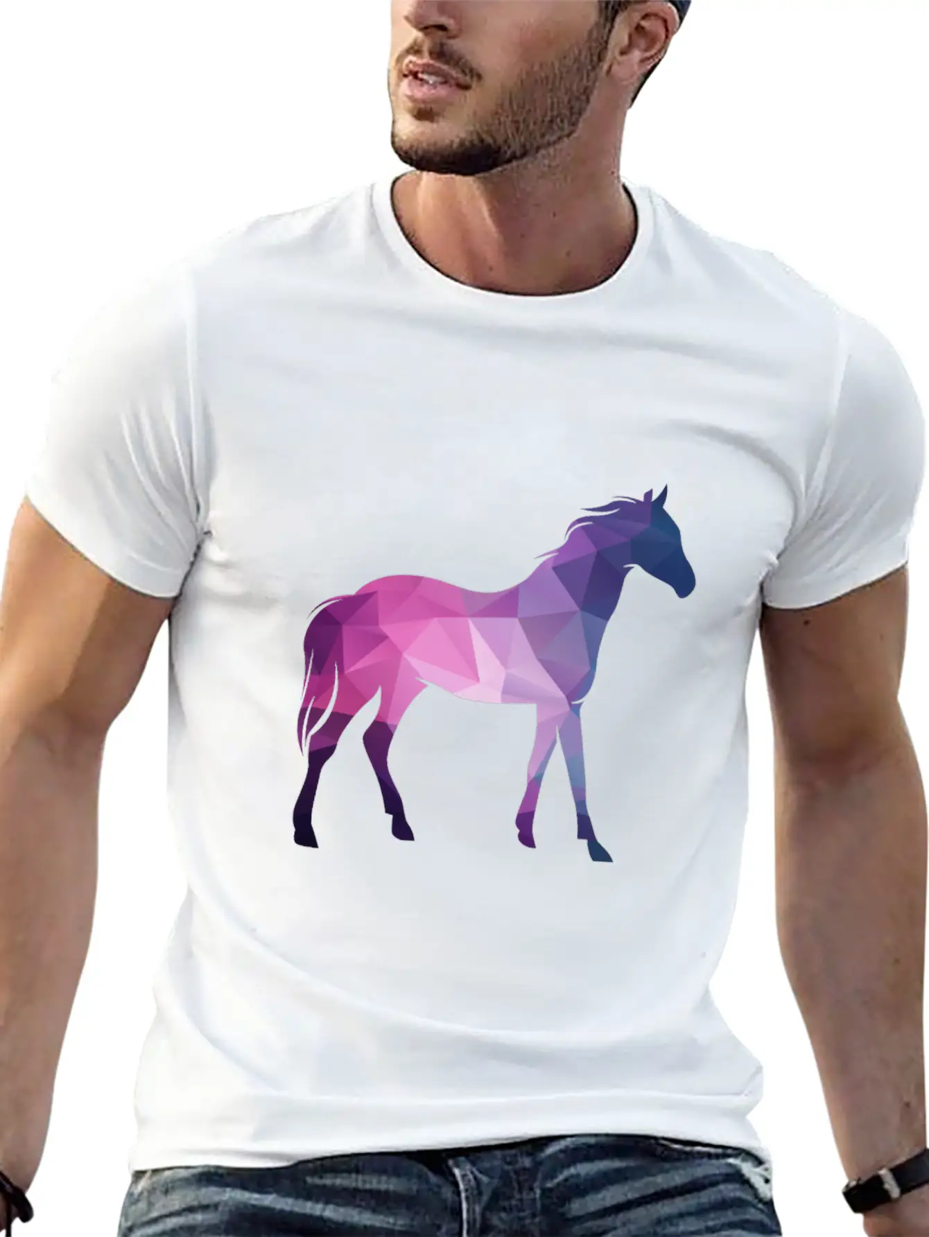 3D Horse Classic Fit Graphic Tee For Daily Comfort – Unisex Cotton Shirt