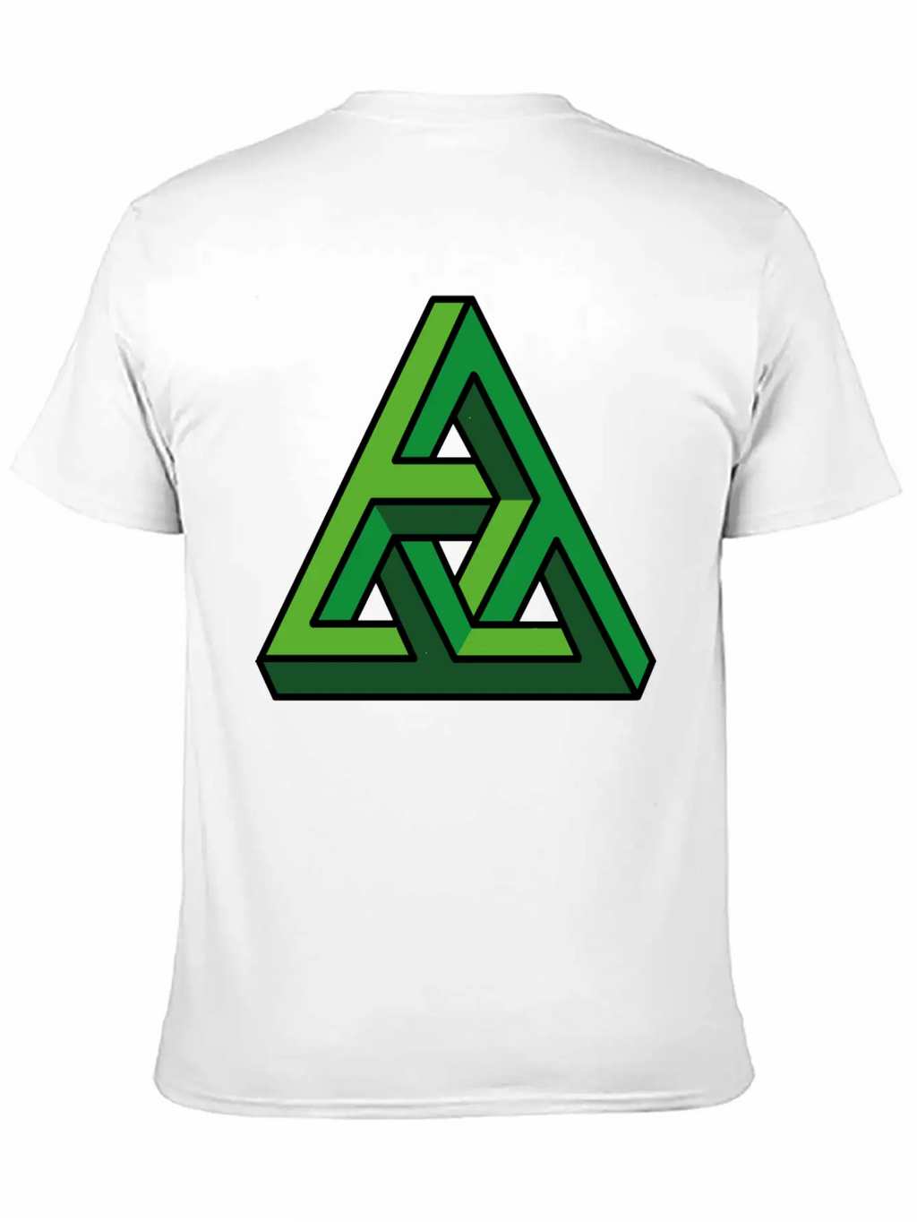 3D Illusion Green Breathable Graphic T-Shirt – Perfect For Casual Days