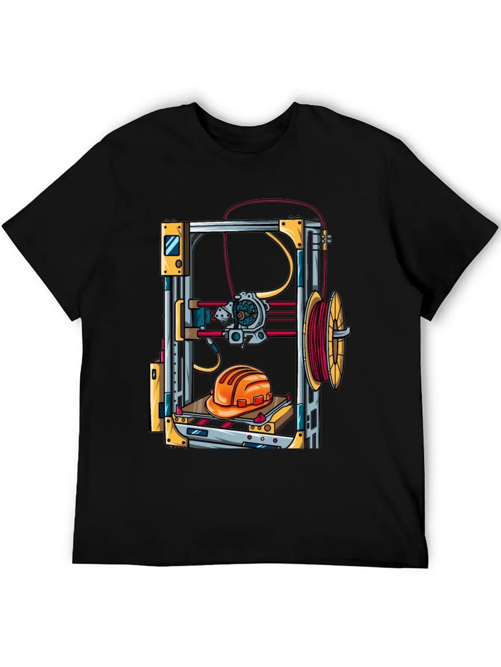 3D Printer #1 Made By Engineer Classic Crew Neck Graphic Tee – Everyday Minimal Look