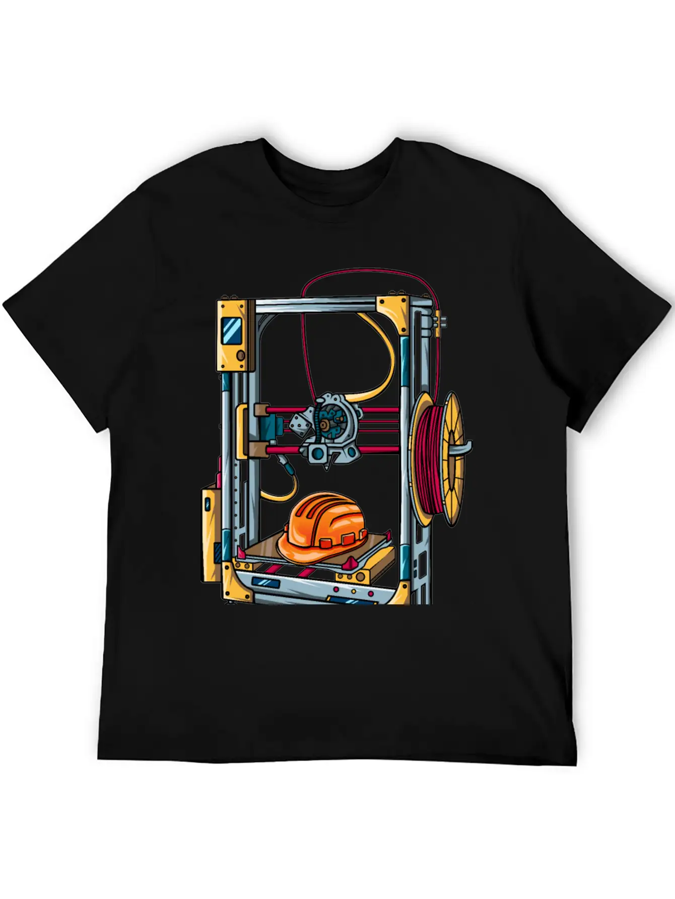 3D Printer #1 Made By Engineer Classic Crew Neck Graphic Tee – Everyday Minimal Look