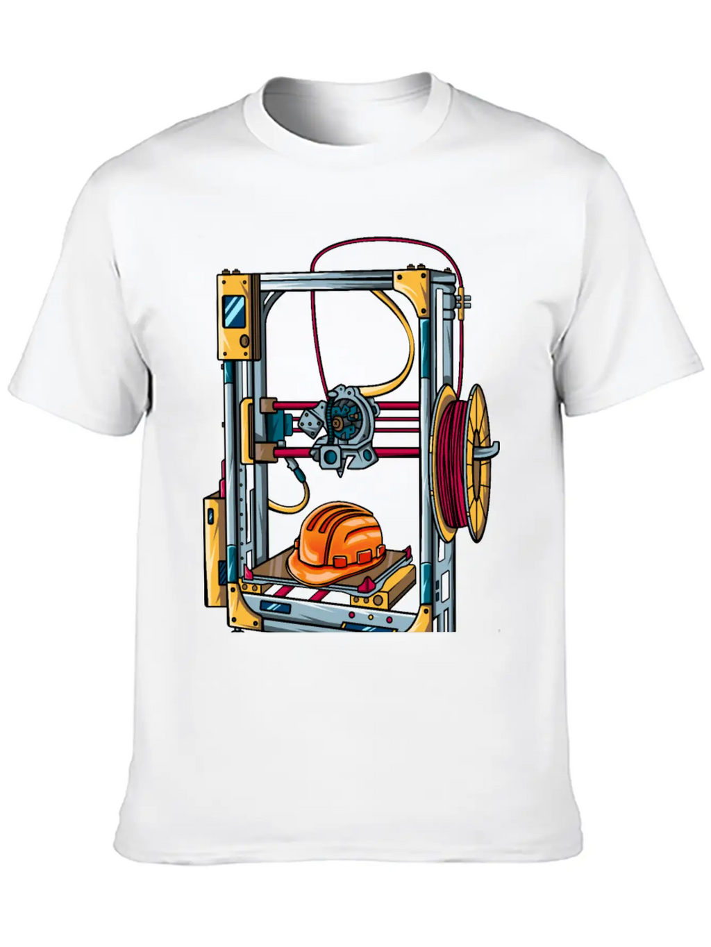 3D Printer #1 Made By Engineer Classic Crew Neck Graphic Tee – Everyday Minimal Look