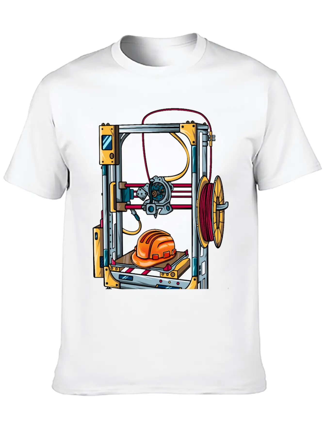 3D Printer #1 Made By Engineer Classic Crew Neck Graphic Tee – Everyday Minimal Look
