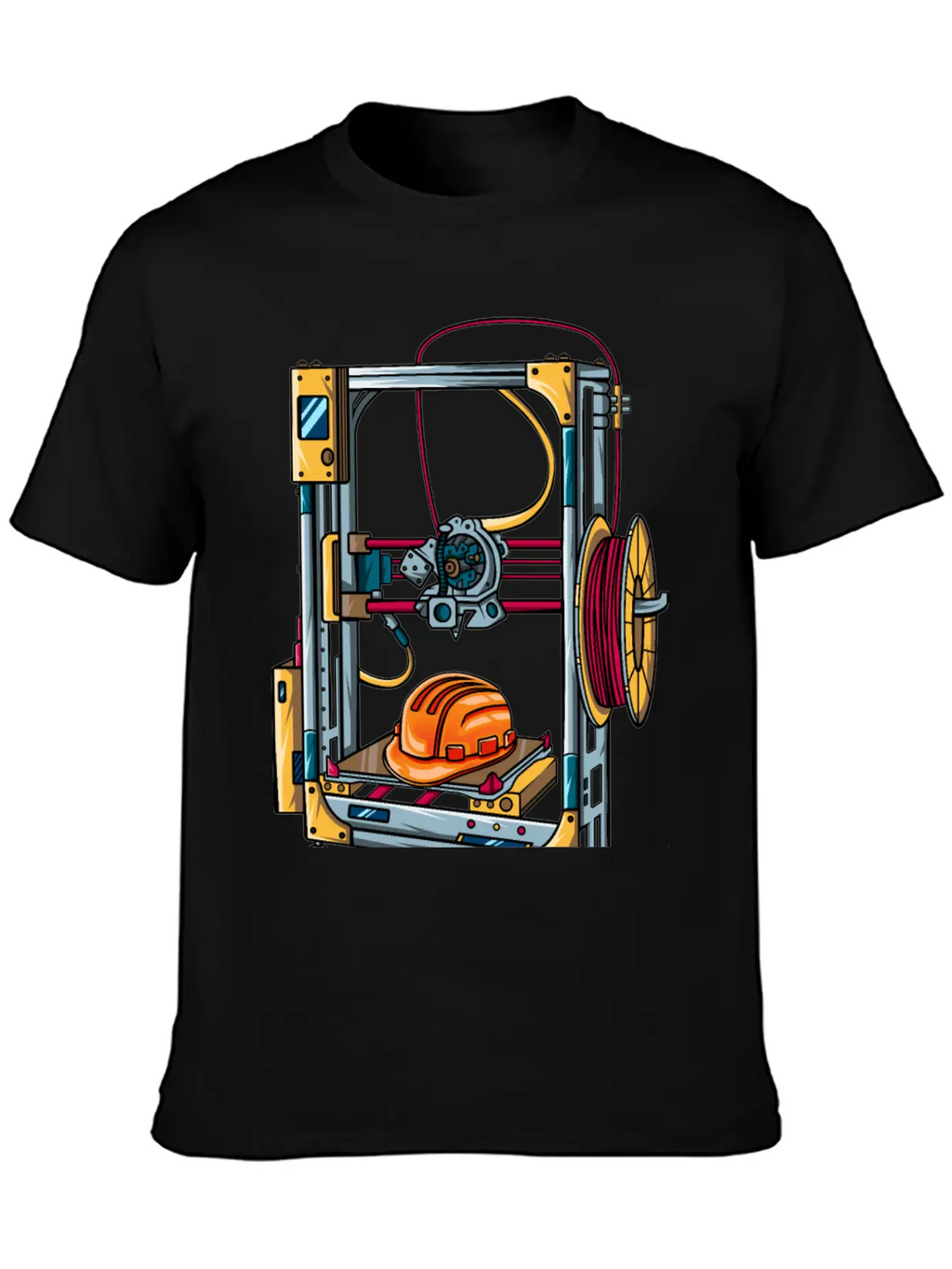 3D Printer #1 Made By Engineer Classic Crew Neck Graphic Tee – Everyday Minimal Look