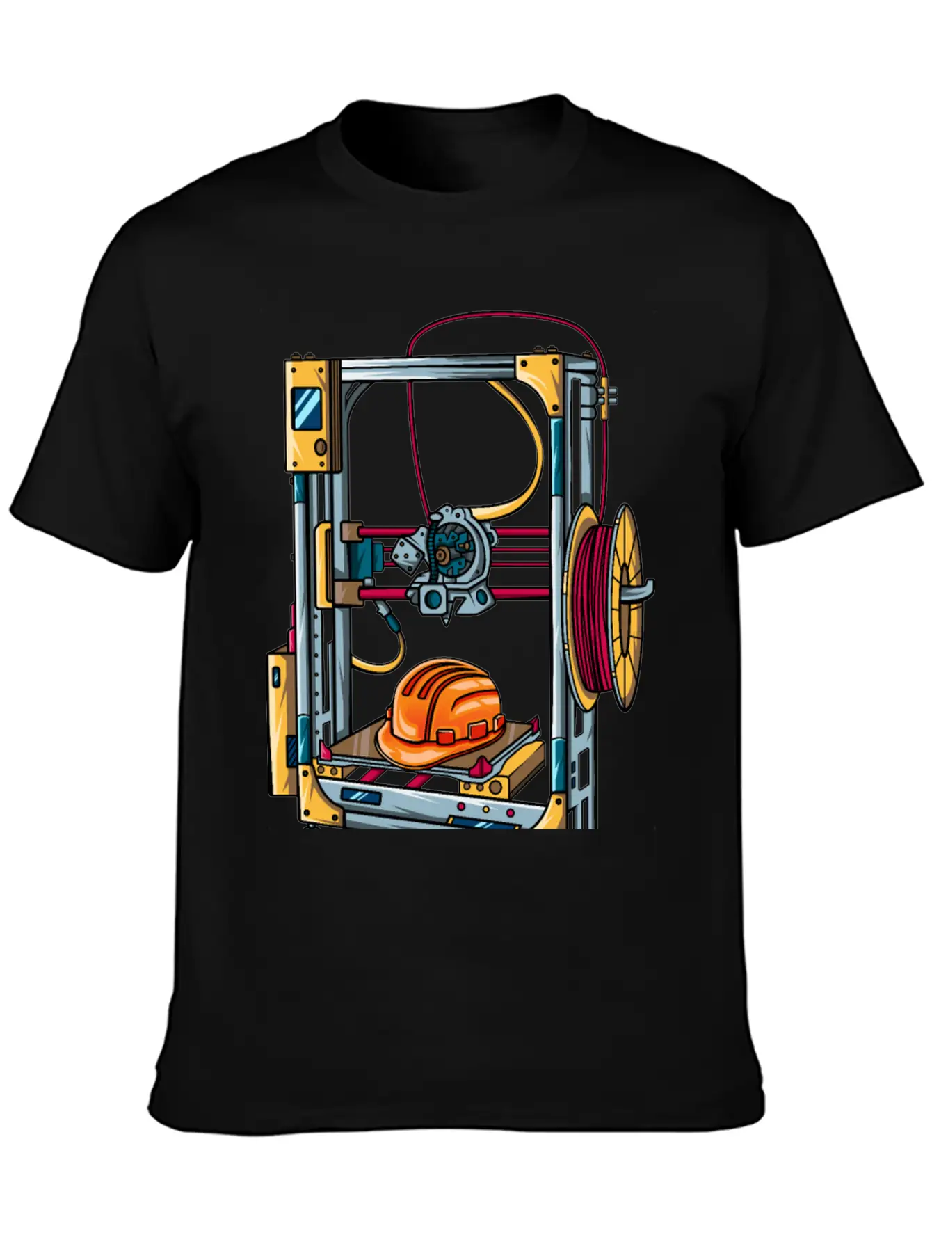 3D Printer #1 Made By Engineer Classic Crew Neck Graphic Tee – Everyday Minimal Look