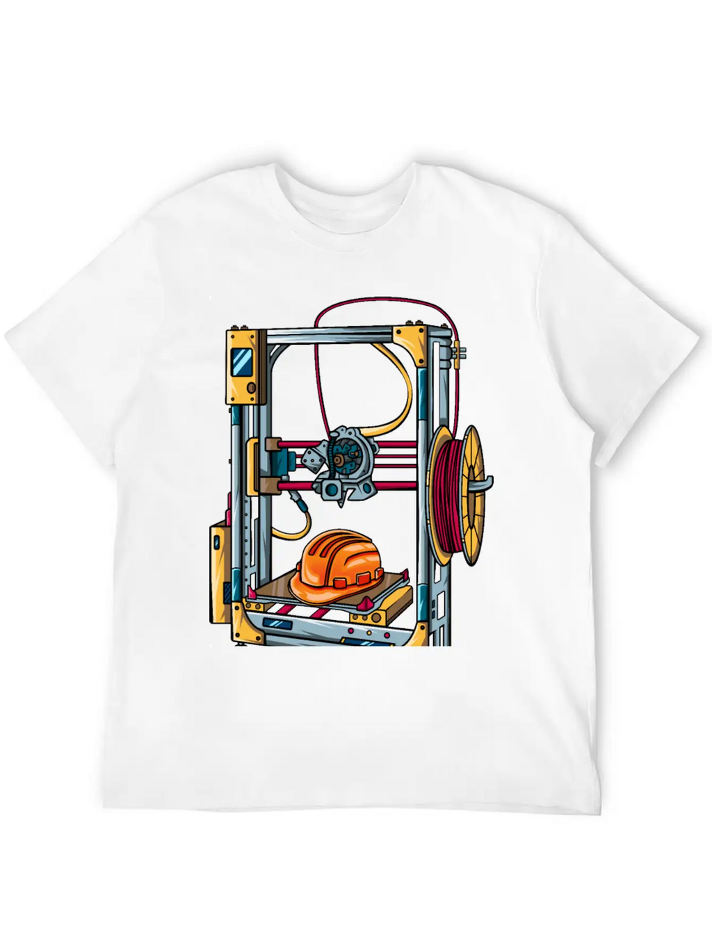 3D Printer #1 Made By Engineer Classic Crew Neck Graphic Tee – Everyday Minimal Look