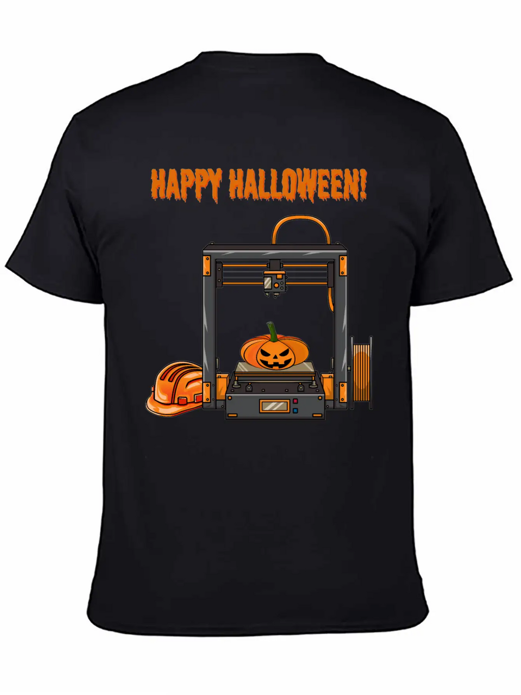 3D Printer #5 Halloween Edition Unisex Casual T-Shirt – Clean Design For Daily Comfort